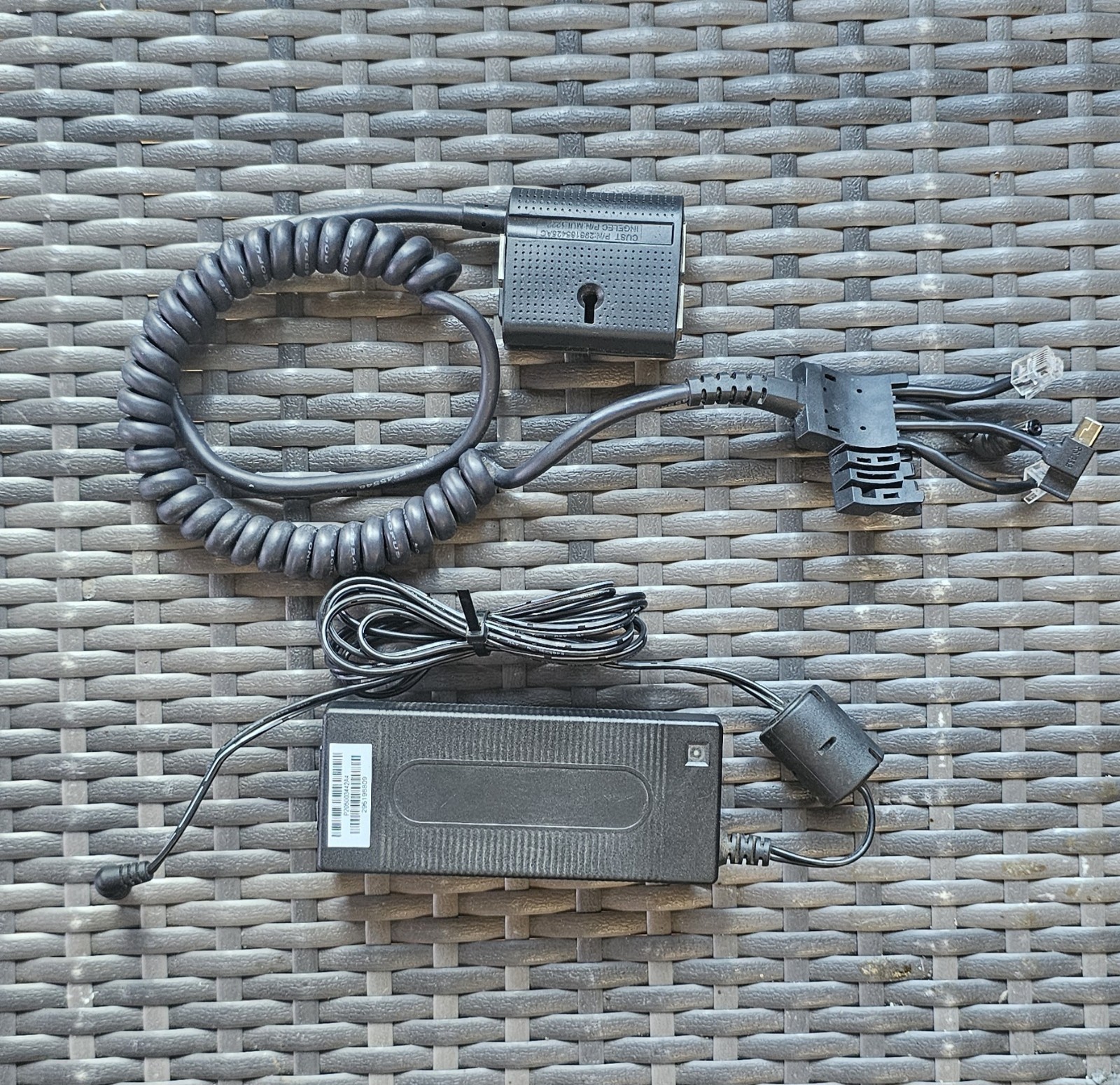 Ingenico Desk 5000 Magic Box Cable 296165425AB w/AC Adapter Tested VG+