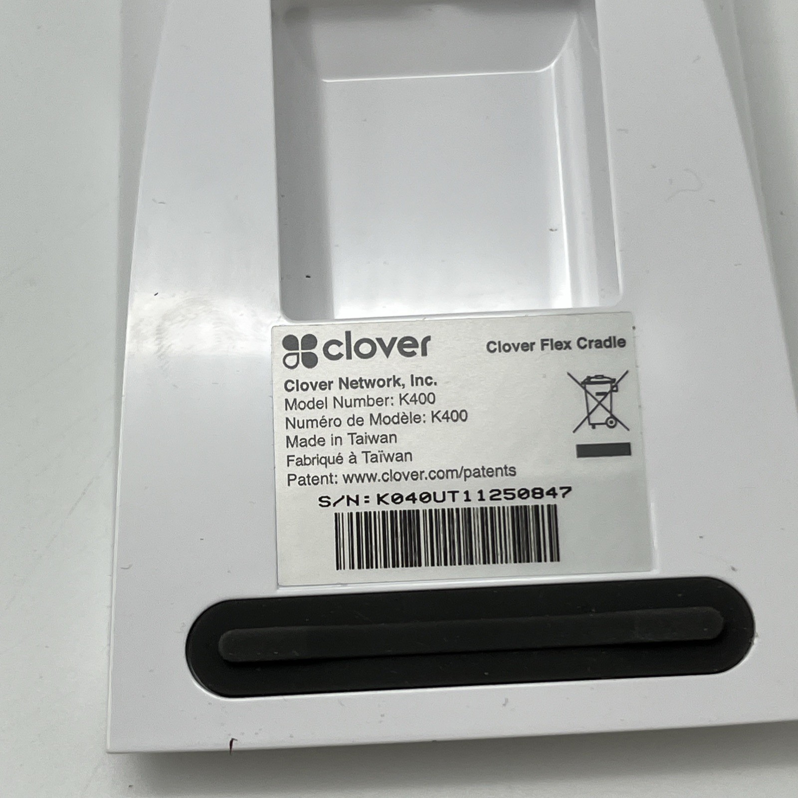 Clover Flex Charging Cradle K400 – No Power Cable