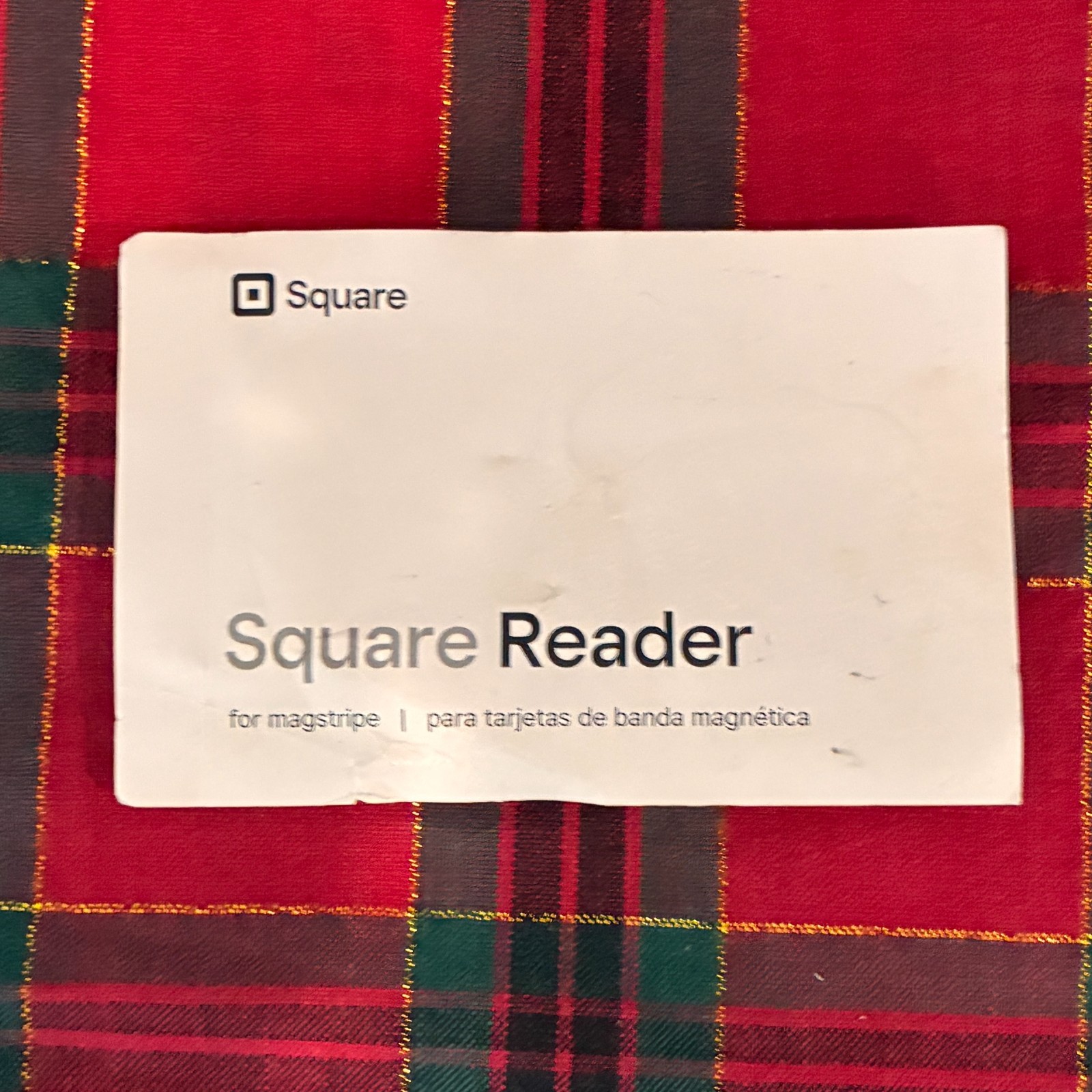 Square Reader for Magstripe Lightning Connector w/ Box & Instructions