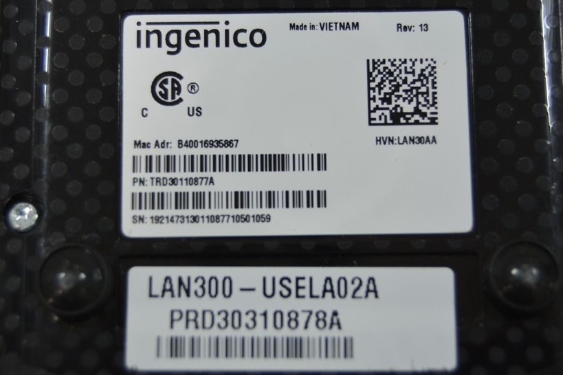 Ingenico Lane 3000 Touchscreen Payment Card Terminal POS MRN30310702A SEE NOTES