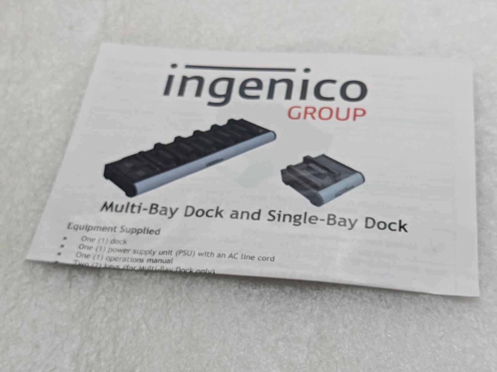 Ingenico IDK351432 Wi-Dock Single Bay Charger for iSMP4 Free Shipping