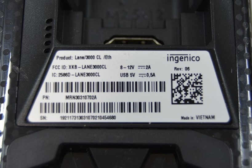 Ingenico Lane 3000 Touchscreen Payment Card Terminal POS MRN30310702A SEE NOTES