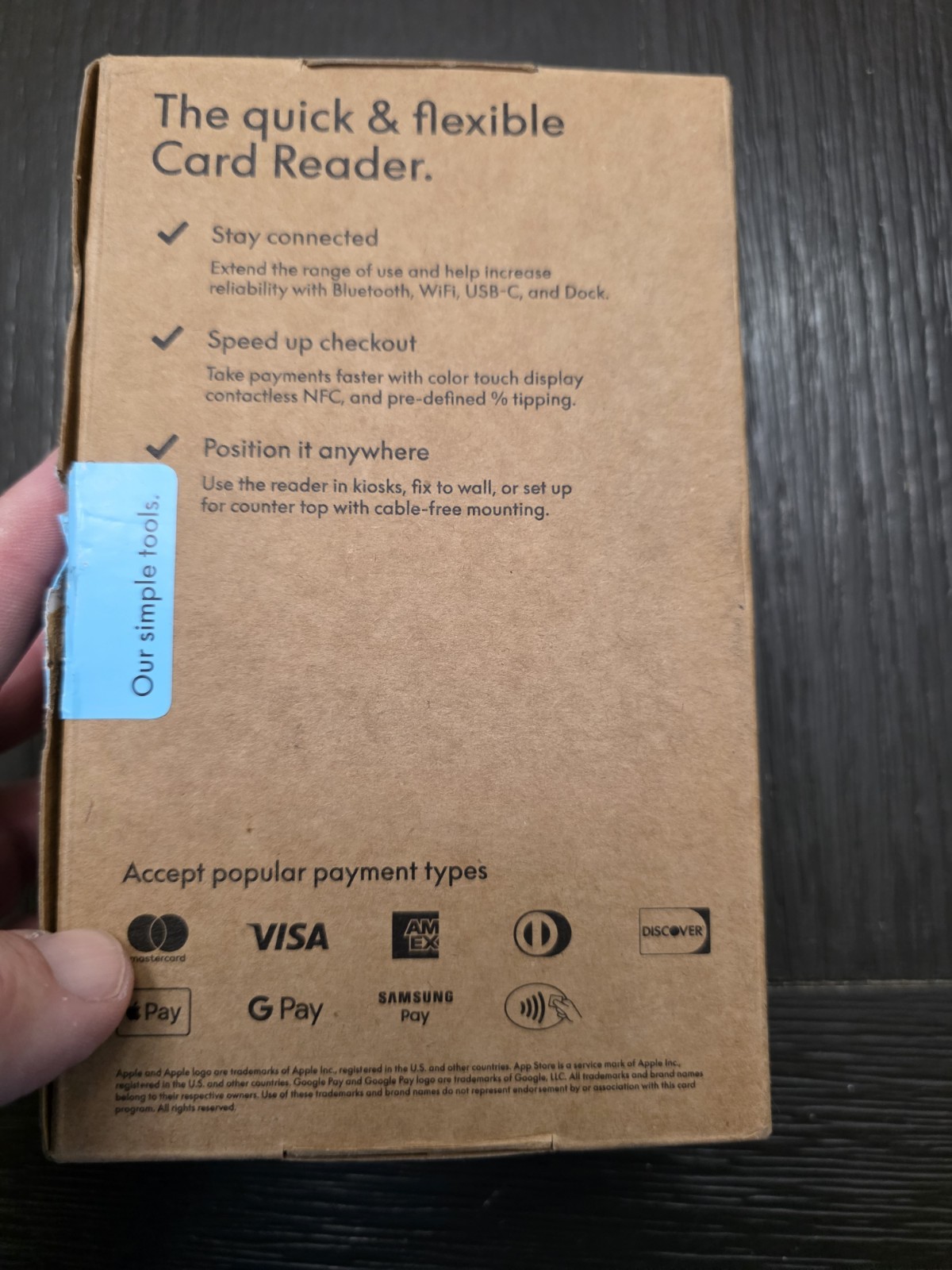 PayPal Zettle/POS system/payment solutions & card reader White