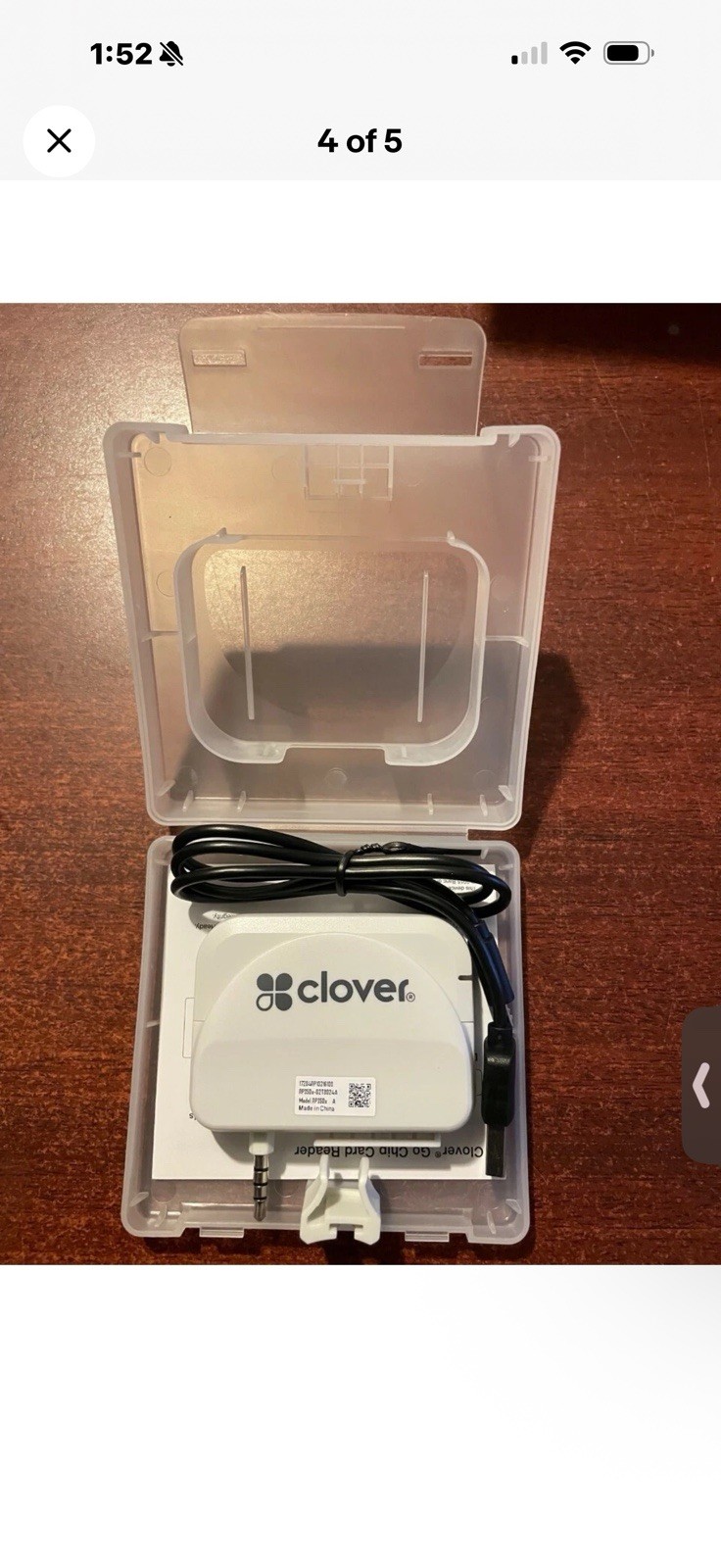 Clover Go Credit Card Scanner Reader – New With Box Z65
