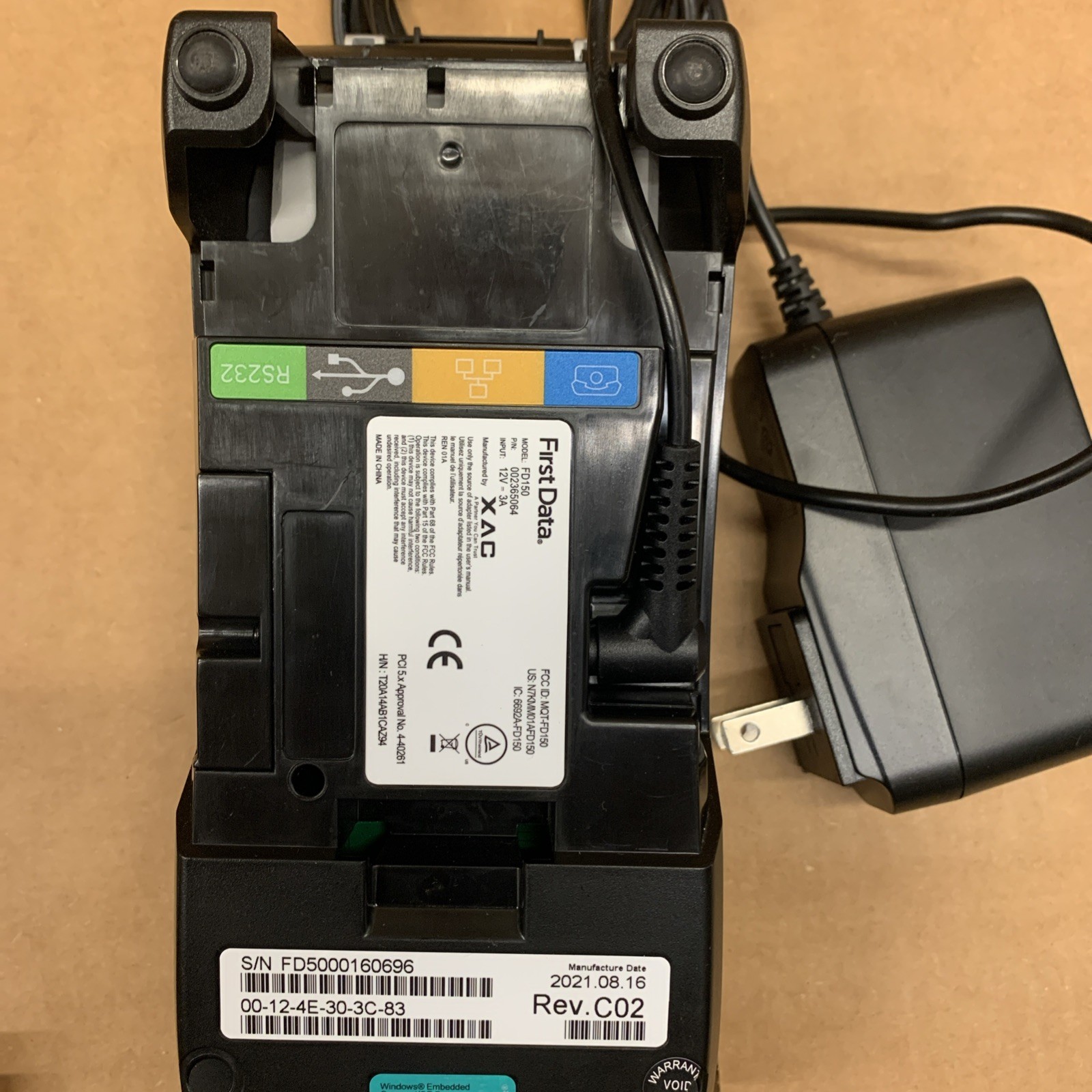 **Read Description** FirstData FD150 Credit Card Terminal – As-Is