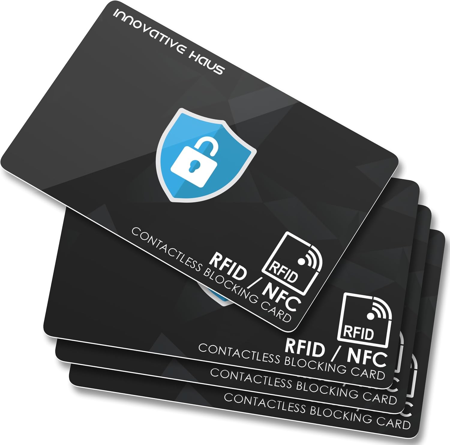 INNOVATIVE HAUS RFID Blocking Card – Slim RFID Blocker and NFC Contactless Debit
