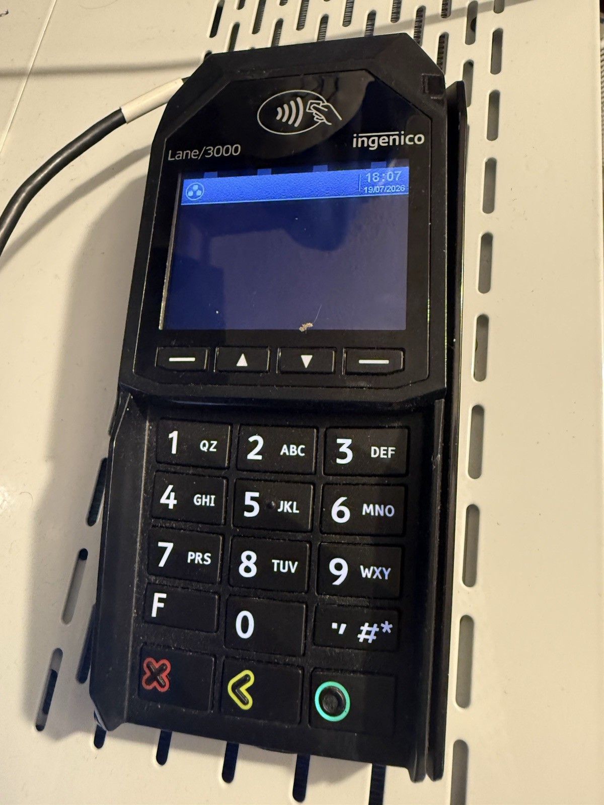 Ingenico Lane/3000 EMV NFC Contactless POS PIN Pad USB Terminal Tested Power ON