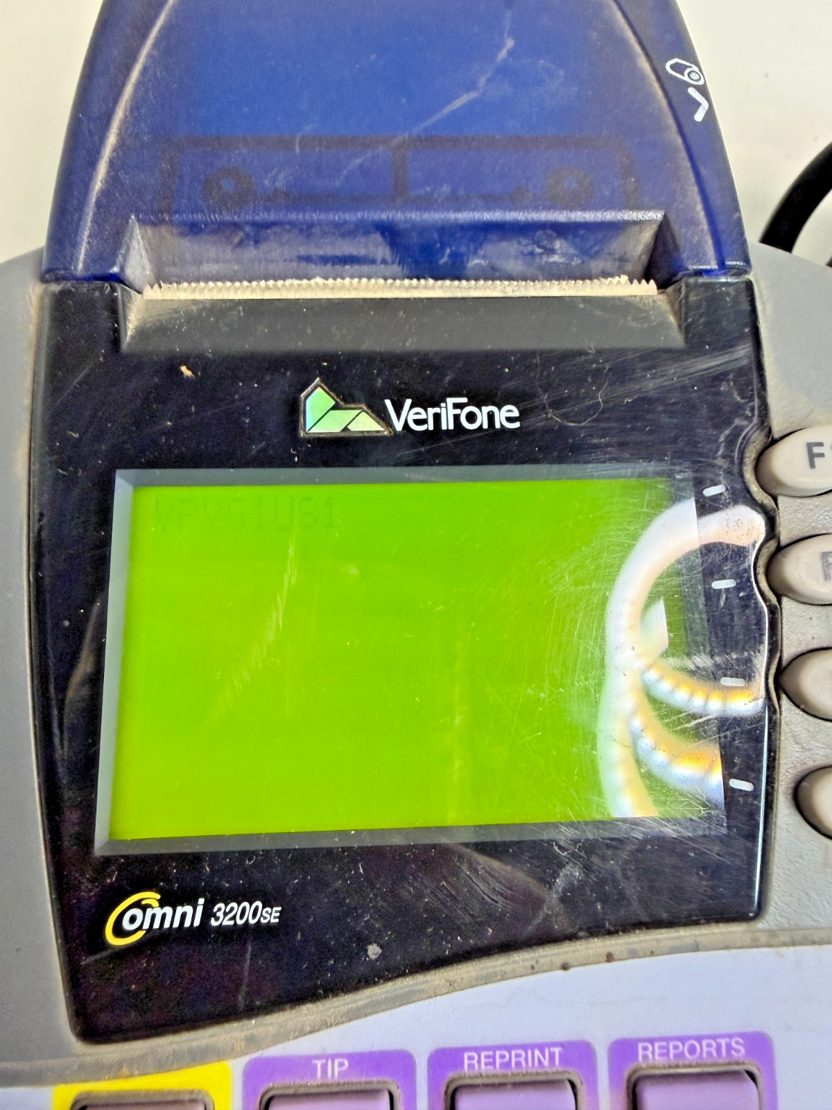 Verifone Omni 3200SE Portable LCD Display Credit Card Payment Terminal