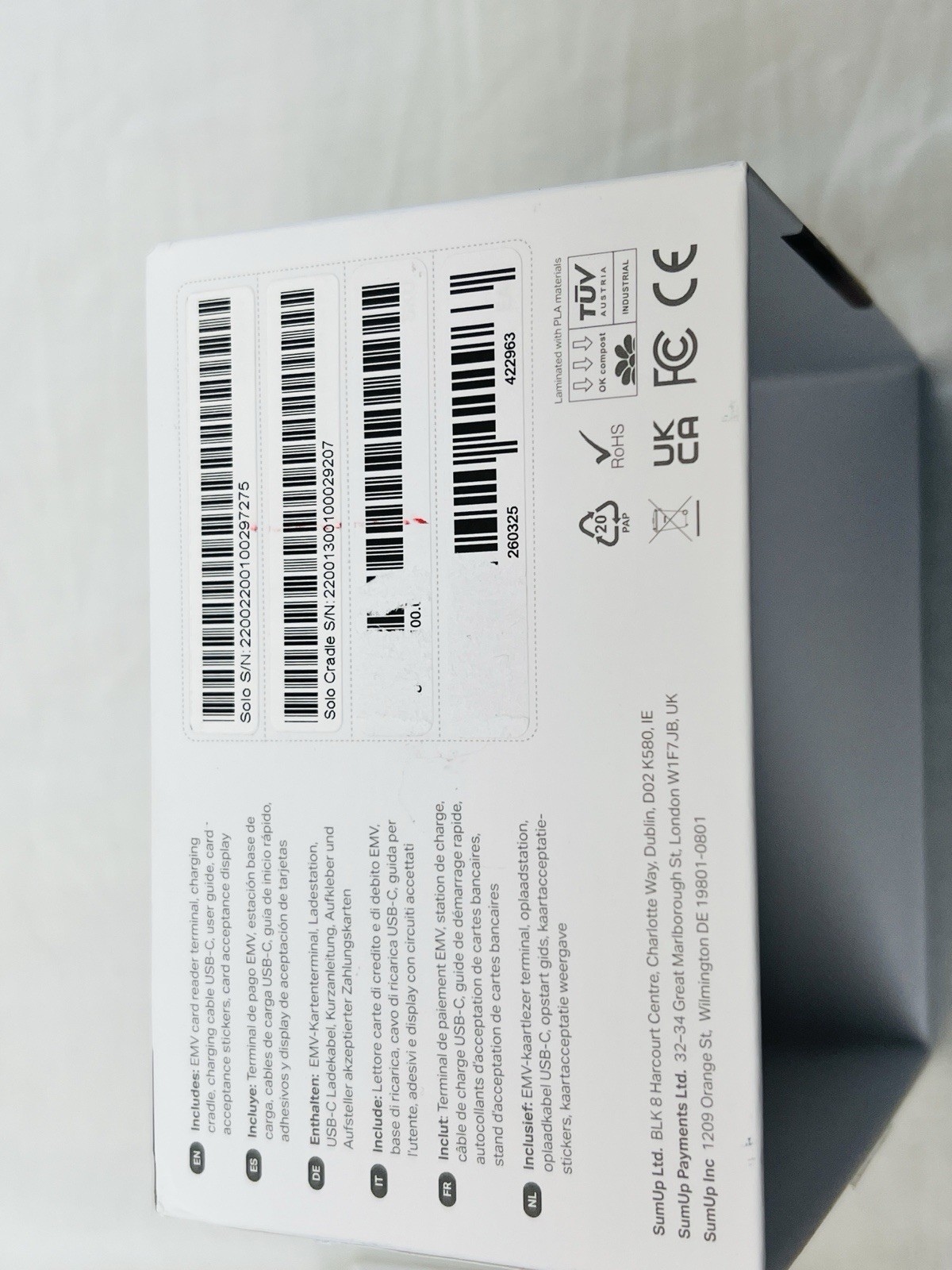 Genuine Sumup Solo Mobile Wi-Fi Smart Card Terminal Reader White Read!