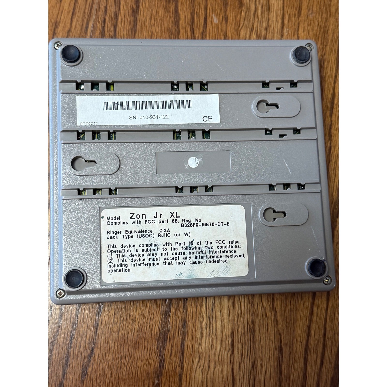 VeriFone ZON Jr XL Vintage Credit Card Terminal Magnetic Stripe Reader Grey