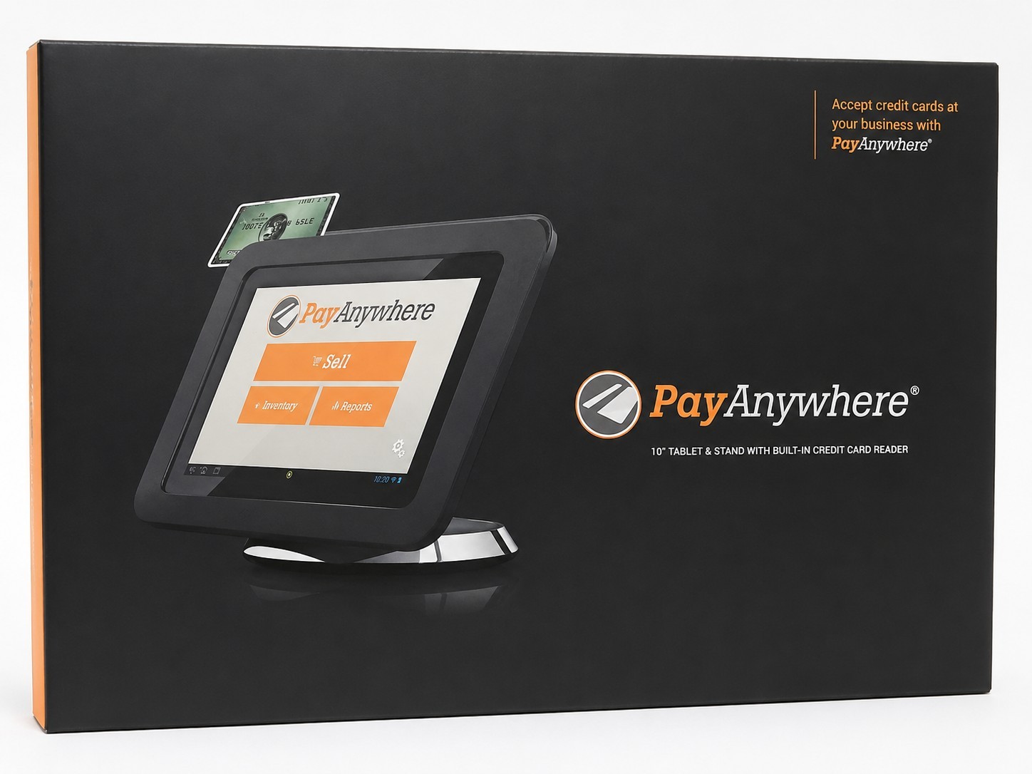 PayAnywhere 10″ POS Tablet Stand Credit Card Reader Terminal Complete Tested