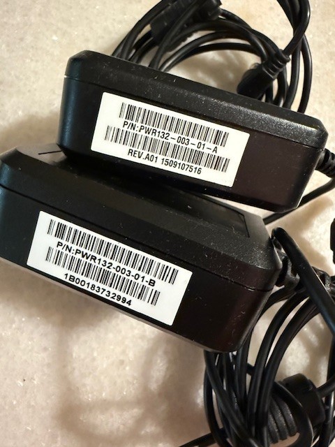 VeriFone Power Supply for MX915, MX925, PWR132-003-01-A, Model No AU1121206u