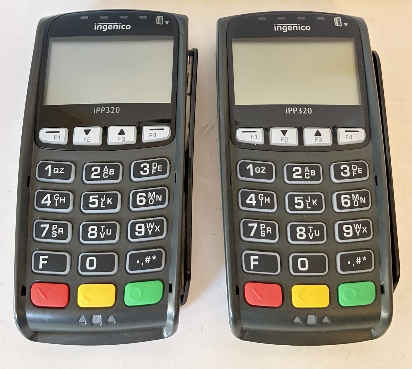 LOT OF 2 Ingenico IPP320 Credit Card Reader.UNIT ONLY,UNTESTED,NO CABLE&POWER AD