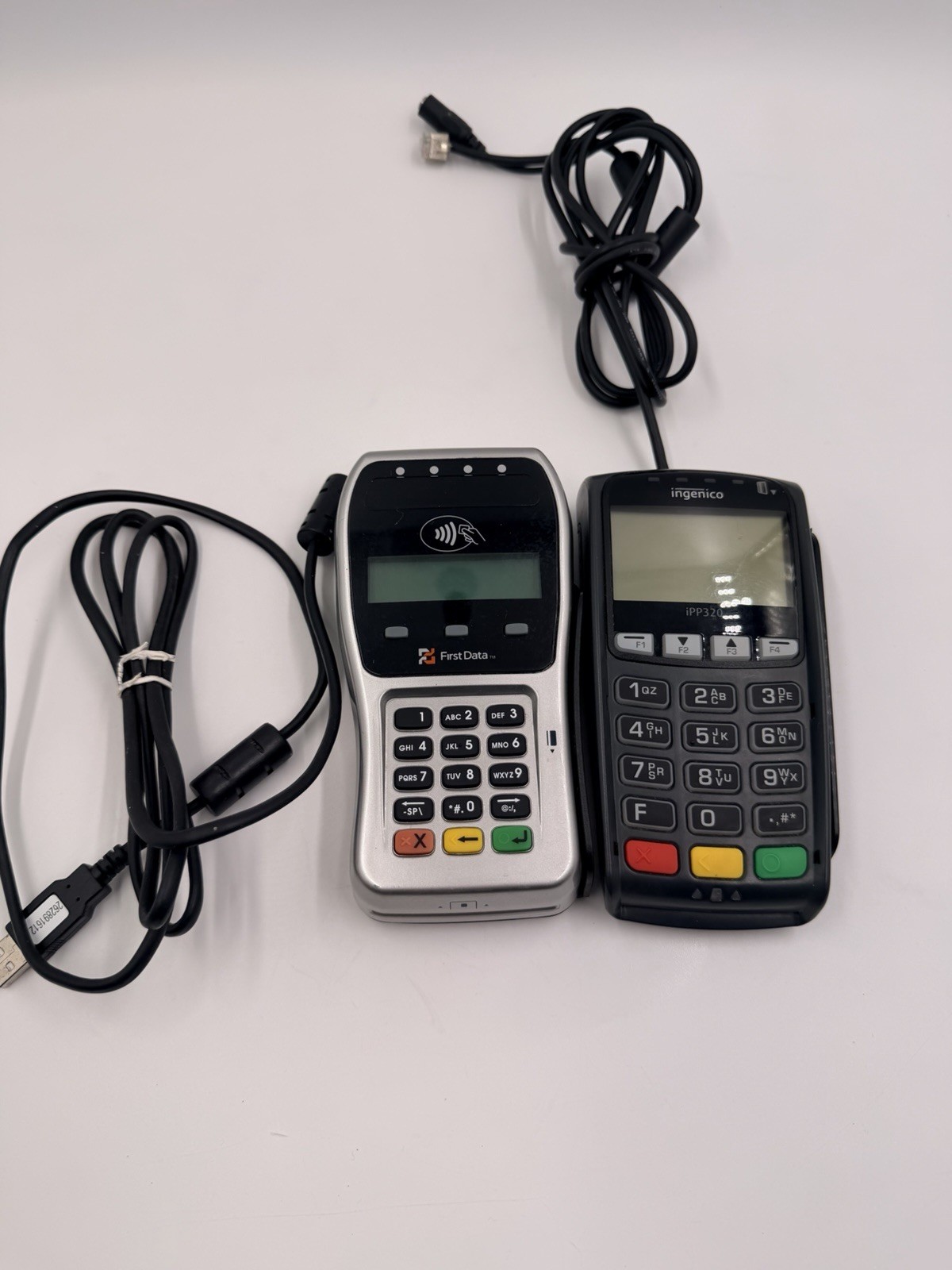FirstData FD-35 & Ingenico IPP320 PIN Pad Credit Card Terminal Readers Lot Of 2