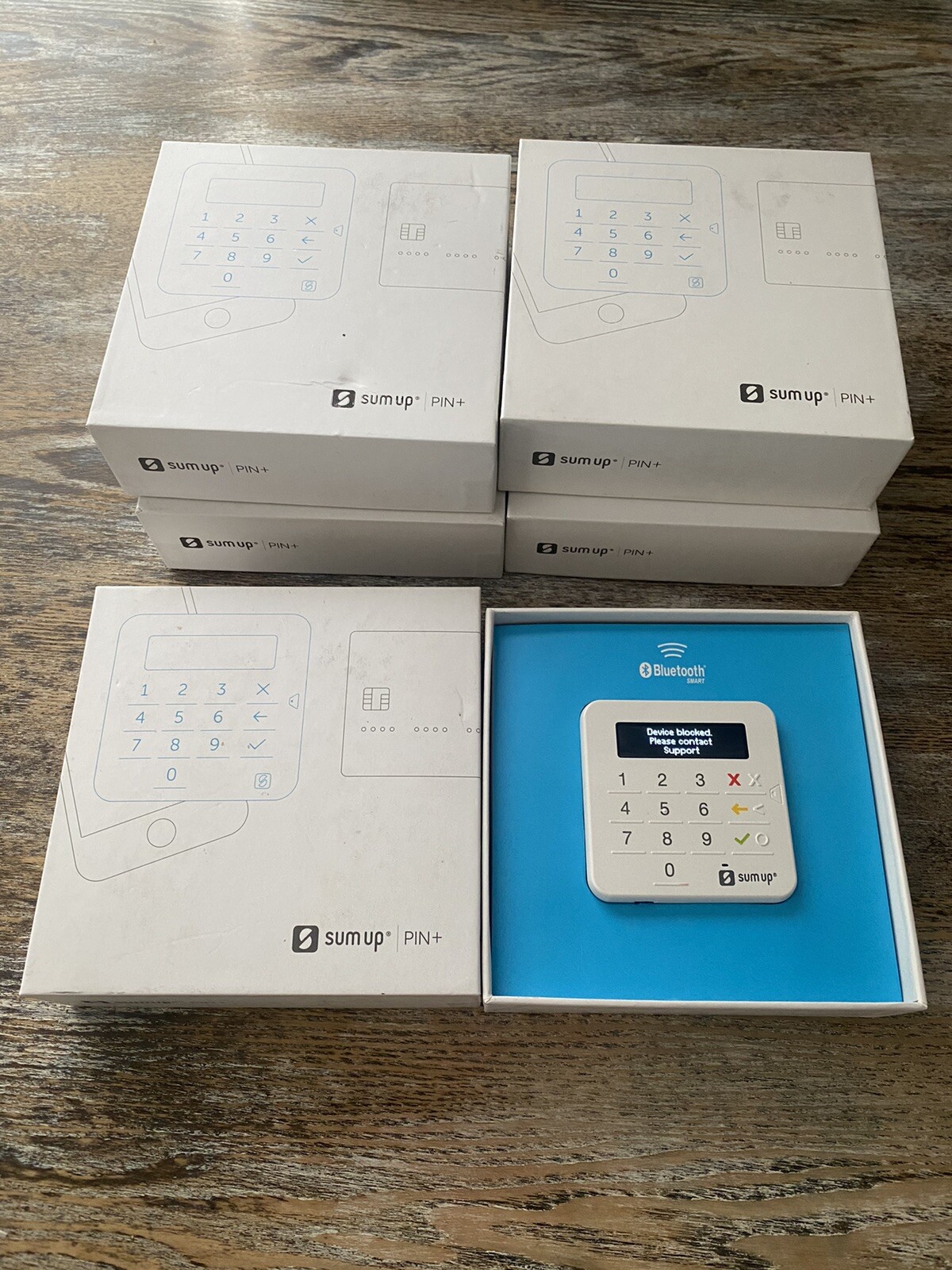 Lot Of 5 SumUp PIN+ Plus Card Reader BLOCKED / BROKEN FOR PARTS *READ