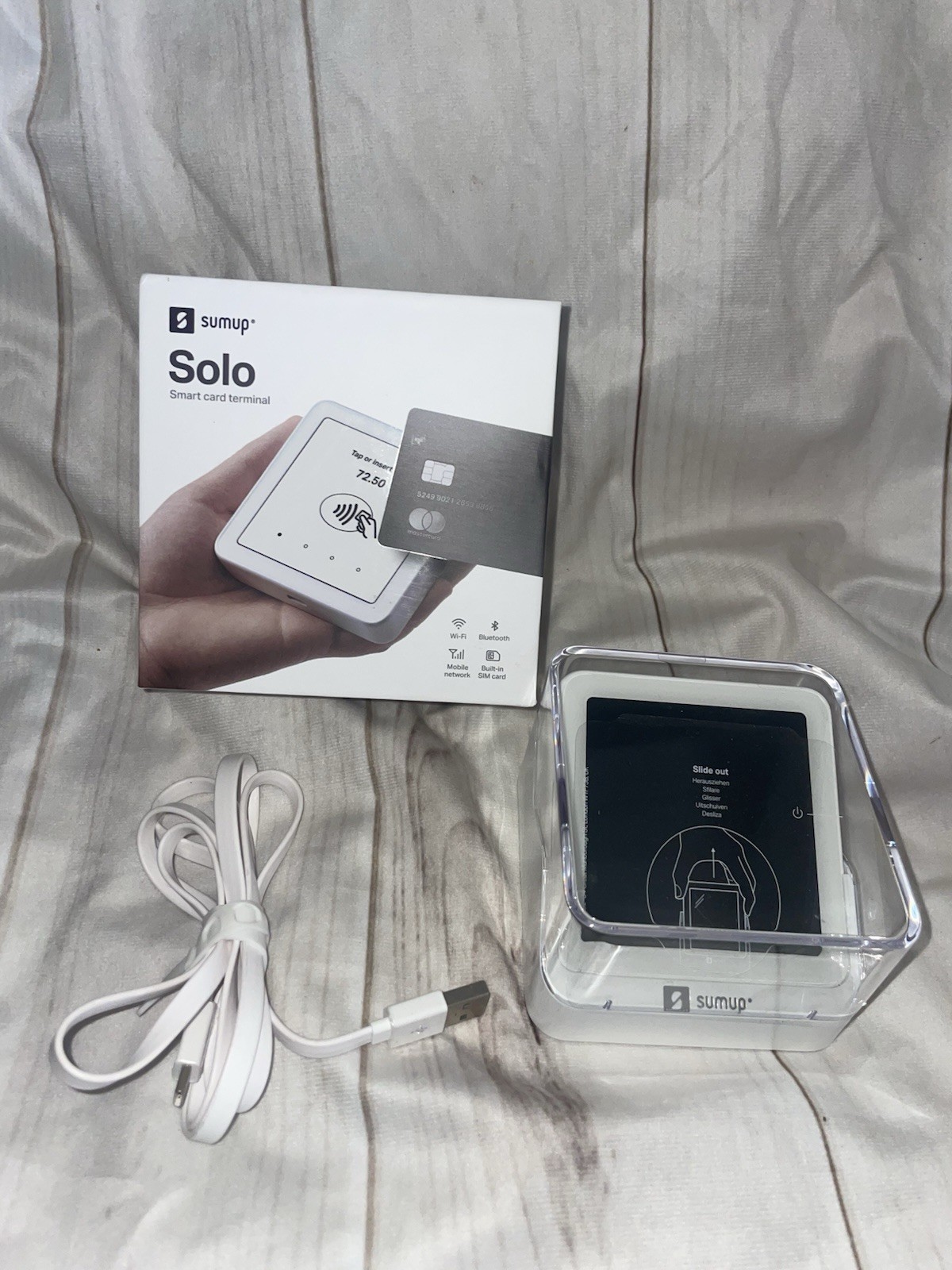 Sumup Solo Mobile Wi-Fi Smart Card Terminal Reader White