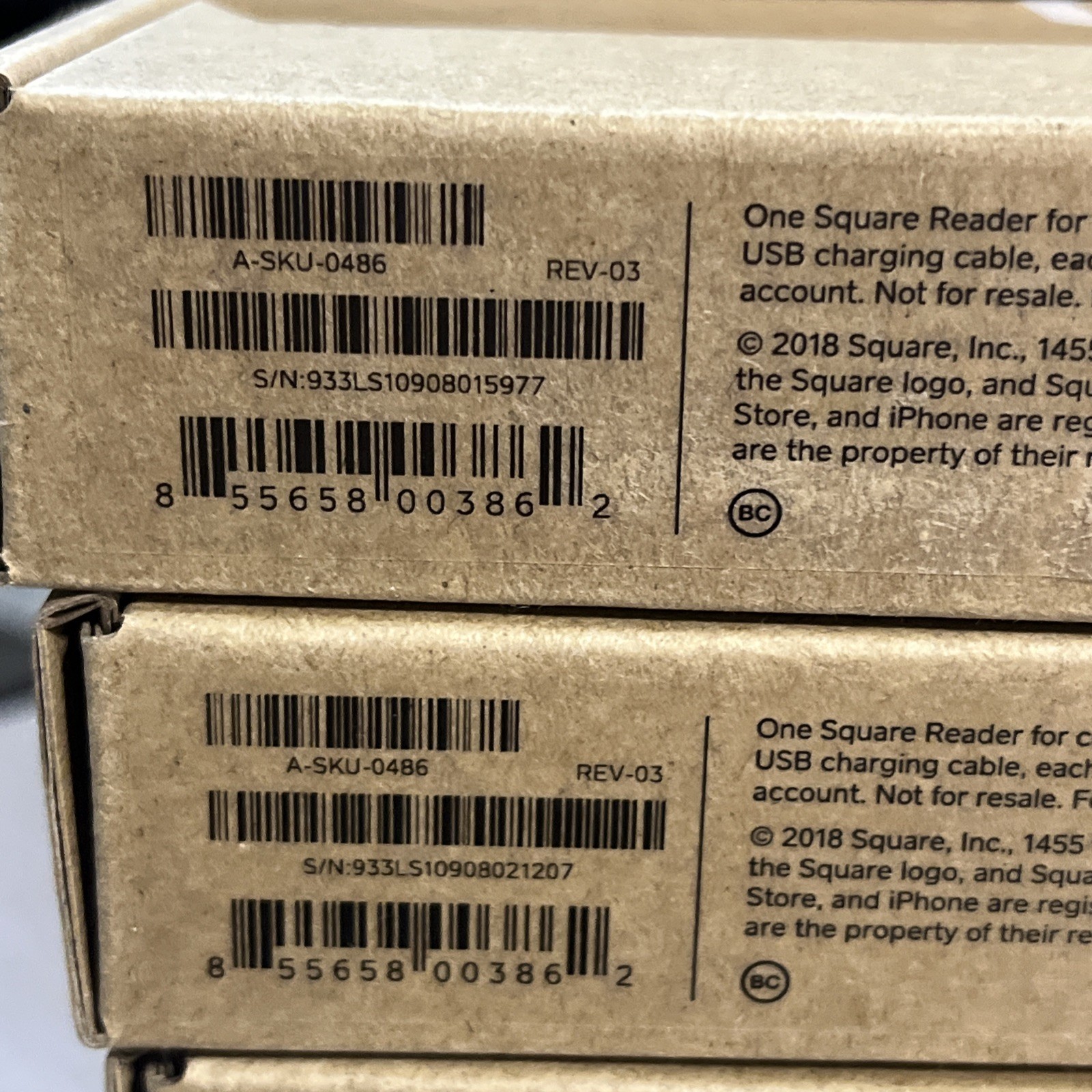 x13 SQUARE READER A-SKU-0486 CREDIT CARD AND CHIP READER