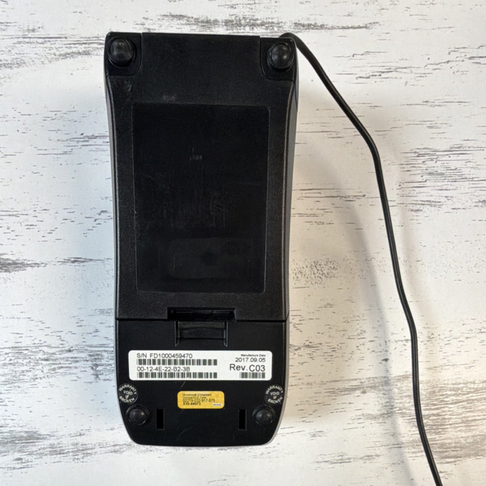 First Data FD130 Credit Card Terminal Wired Series FD130 with Power Supply Cord