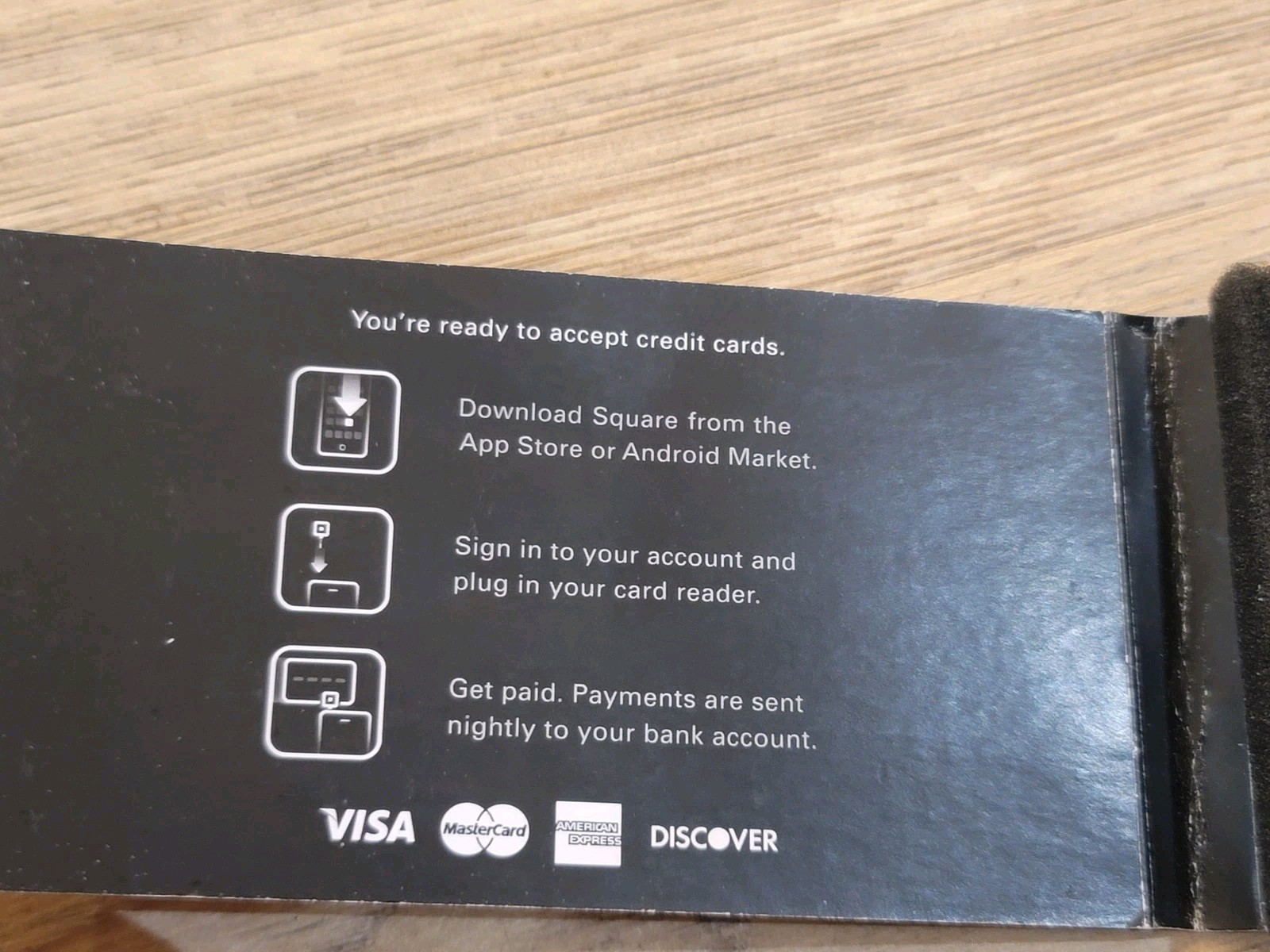 Credit Card Reader Chip Machine for Apple Or Android Phones Square® OPEN BOX