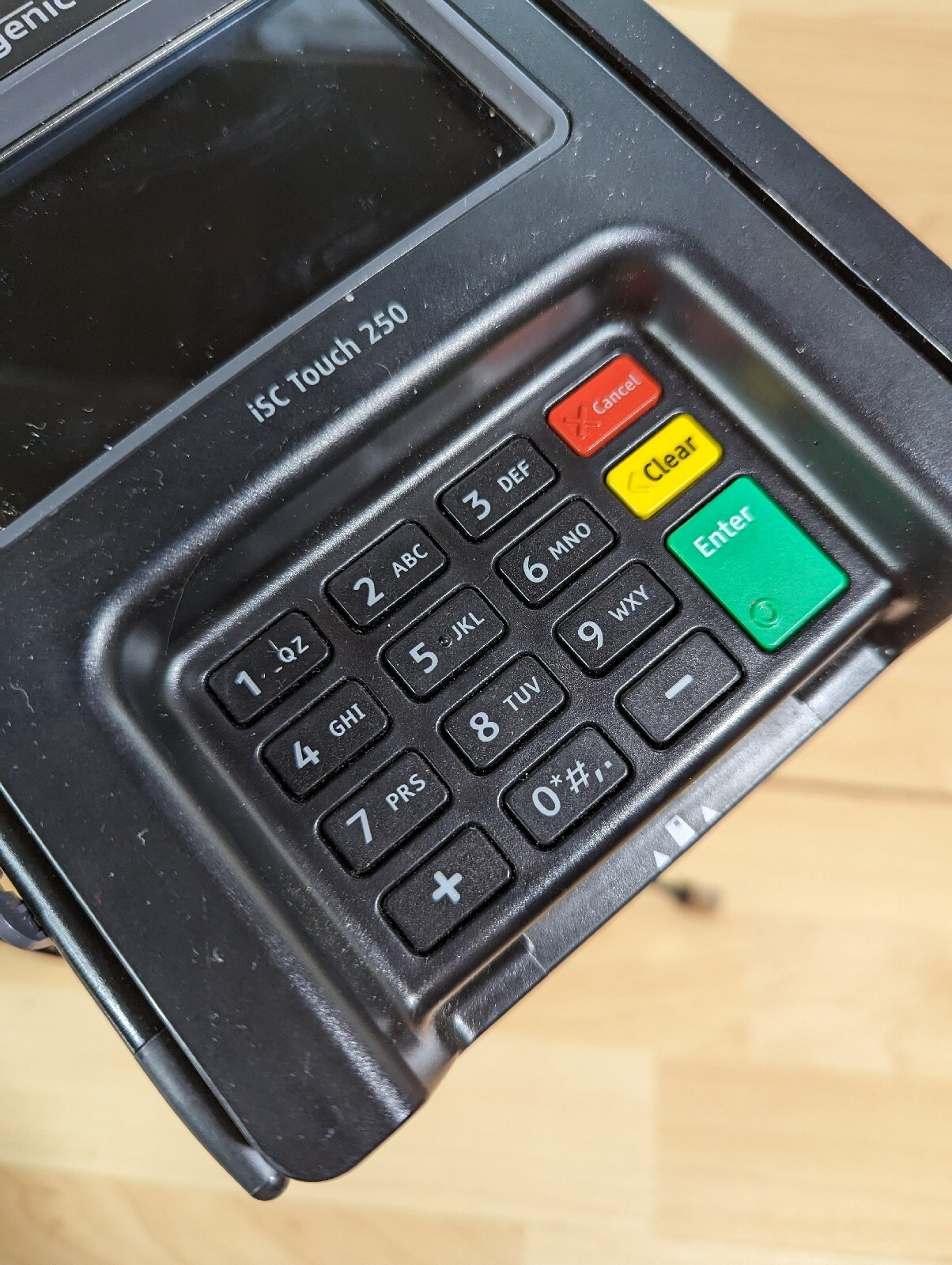 Ingenico ISC Touch 250 Credit Card Terminal Reader ISC250-31P3774B *UNTESTED*