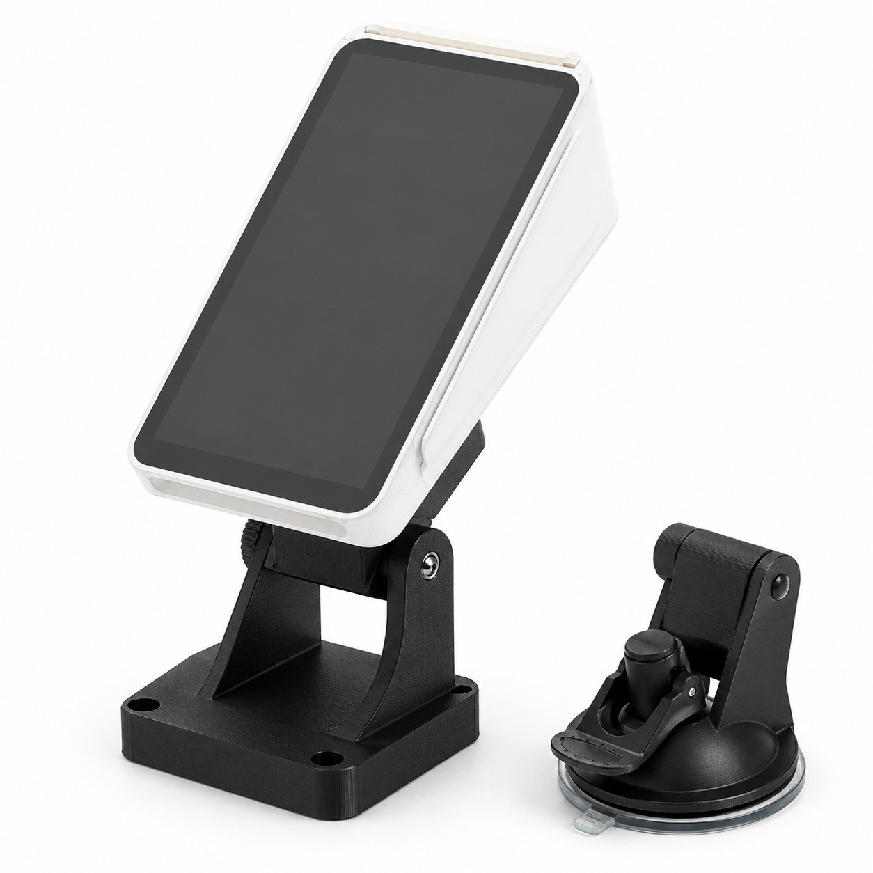 Angled Base Stand Holder for Square Terminal Mobile Credit Card Reader Suction
