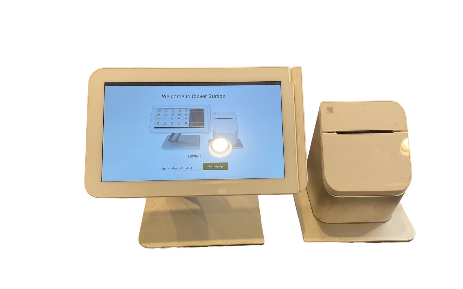 280) Clover 1.0 C100 Point of Sale Station POS System & P100 Printer Unlocked
