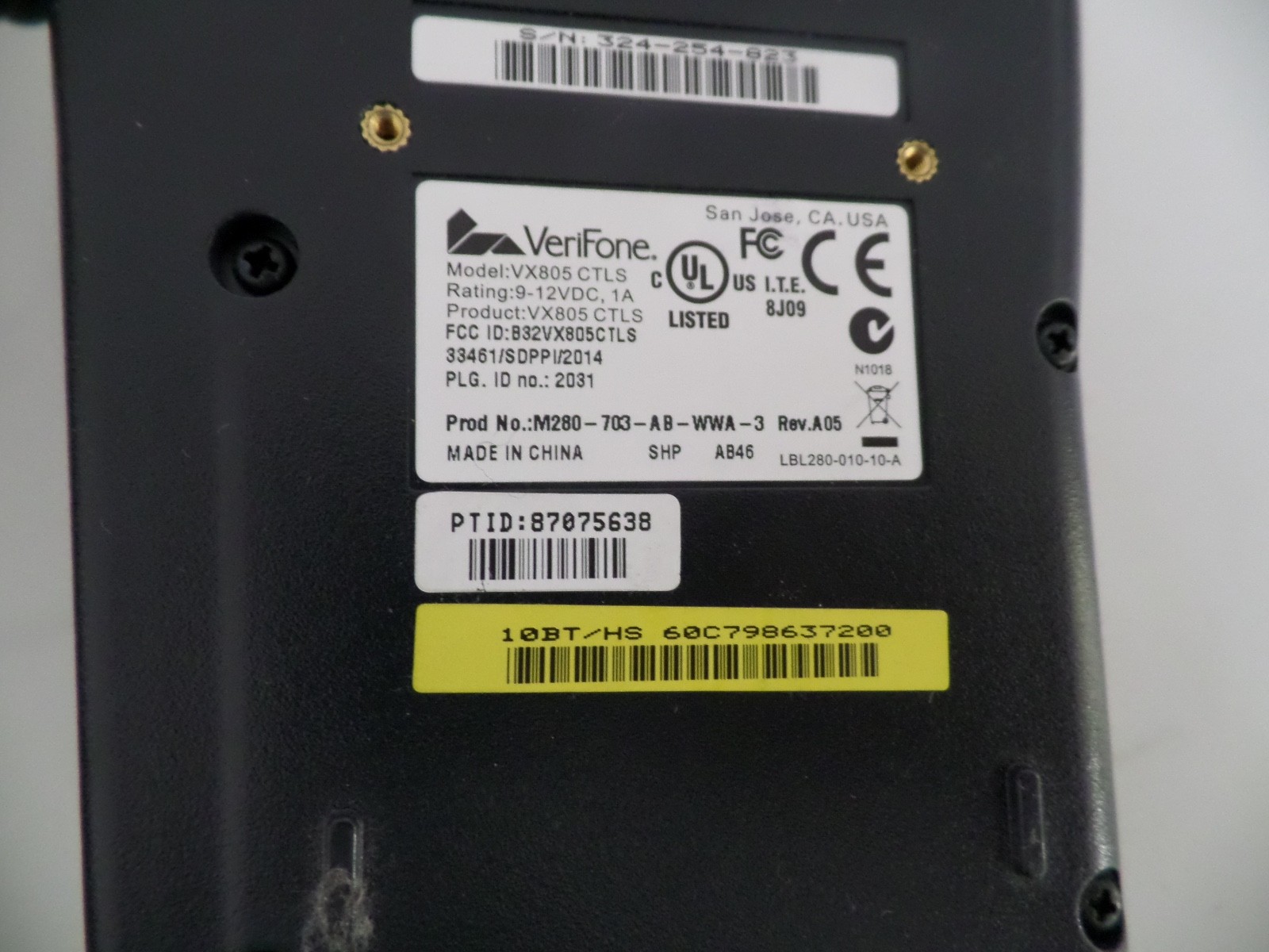 Lot of 2 VeriFone VX520 & VX805 Credit Card Payment Terminal Silver (NO Adapter)