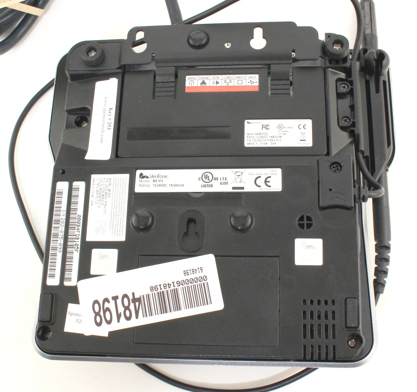 Verifone MX915 M132-409-01-R POS Credit Card Terminal Pinpad MX900-02; 6148198