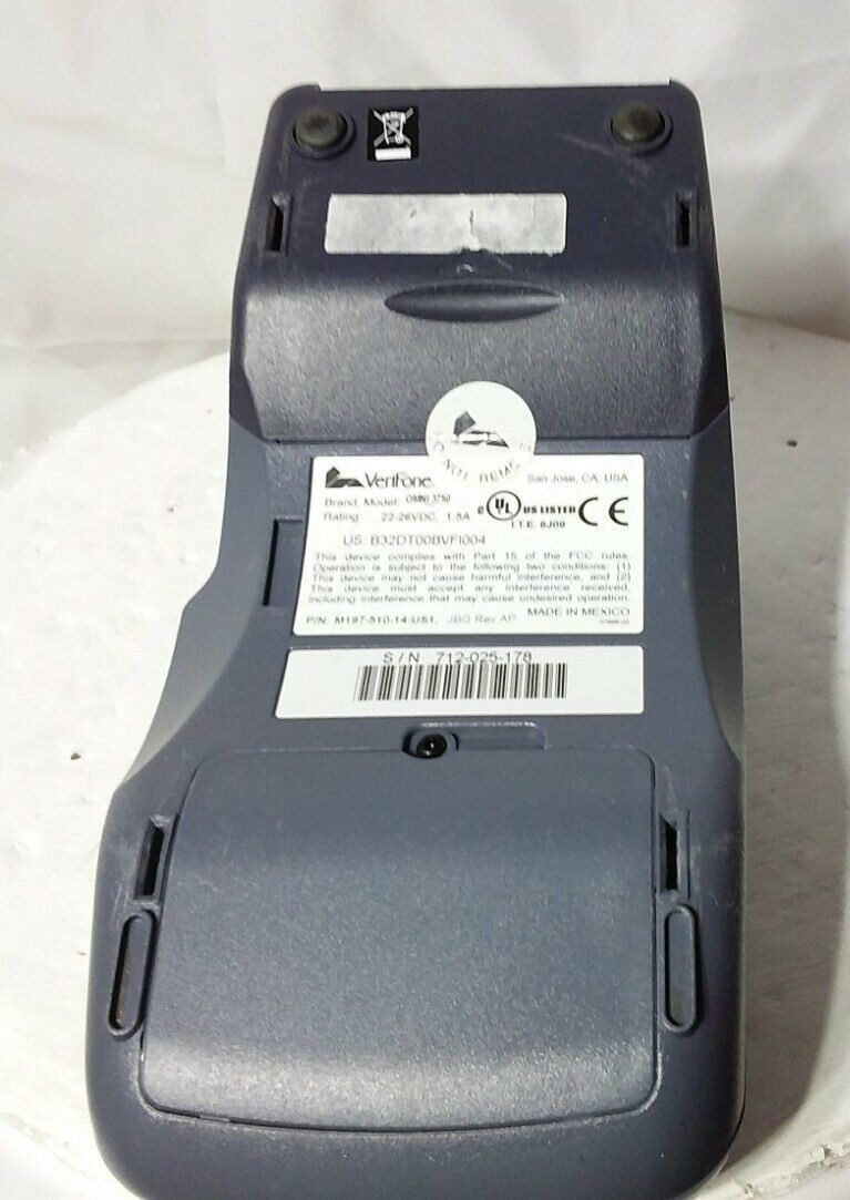 Verifone Omni 3740 POS Credit Card Terminal Payment Processor Countertop Tested