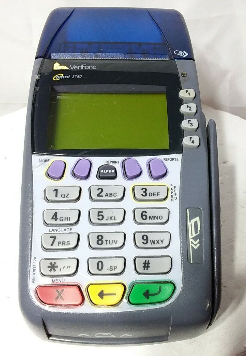 Verifone Omni 3740 POS Credit Card Terminal Payment Processor Countertop Tested