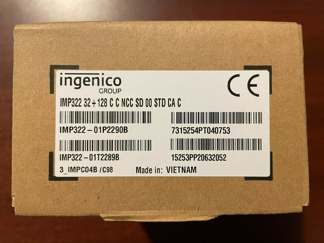 Ingenico IMP322-01P2290B Payment Terminal – New