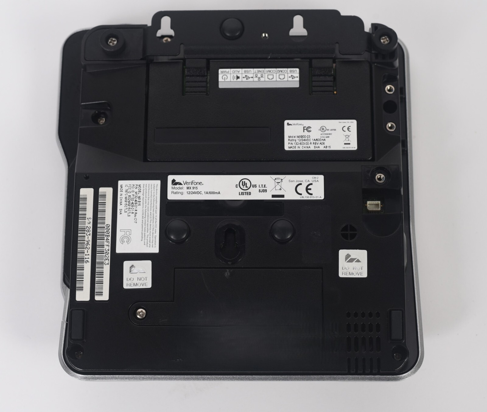 AS-IS VeriFone MX915 Credit Card Payment Terminal MX900-03 AC Adapter NO Stylus