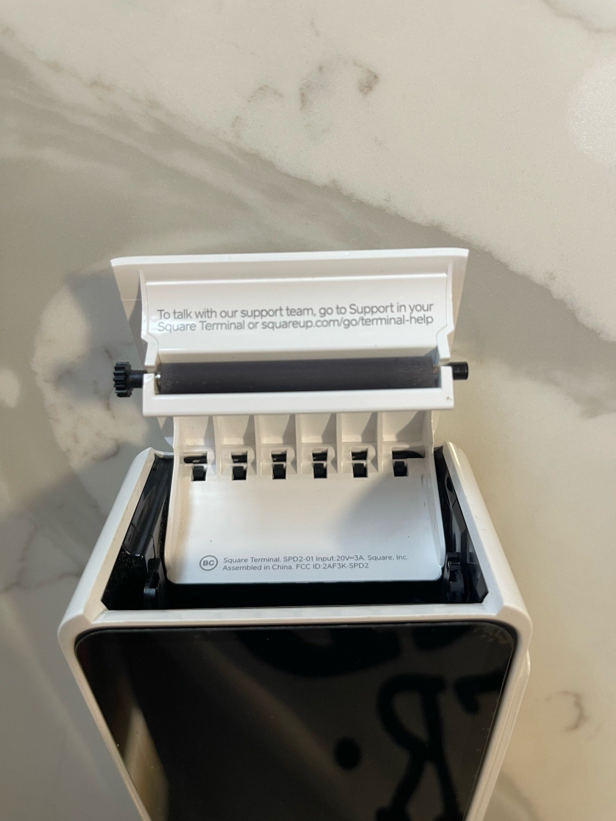 Square Terminal Credit Card Reader with Printer Tray