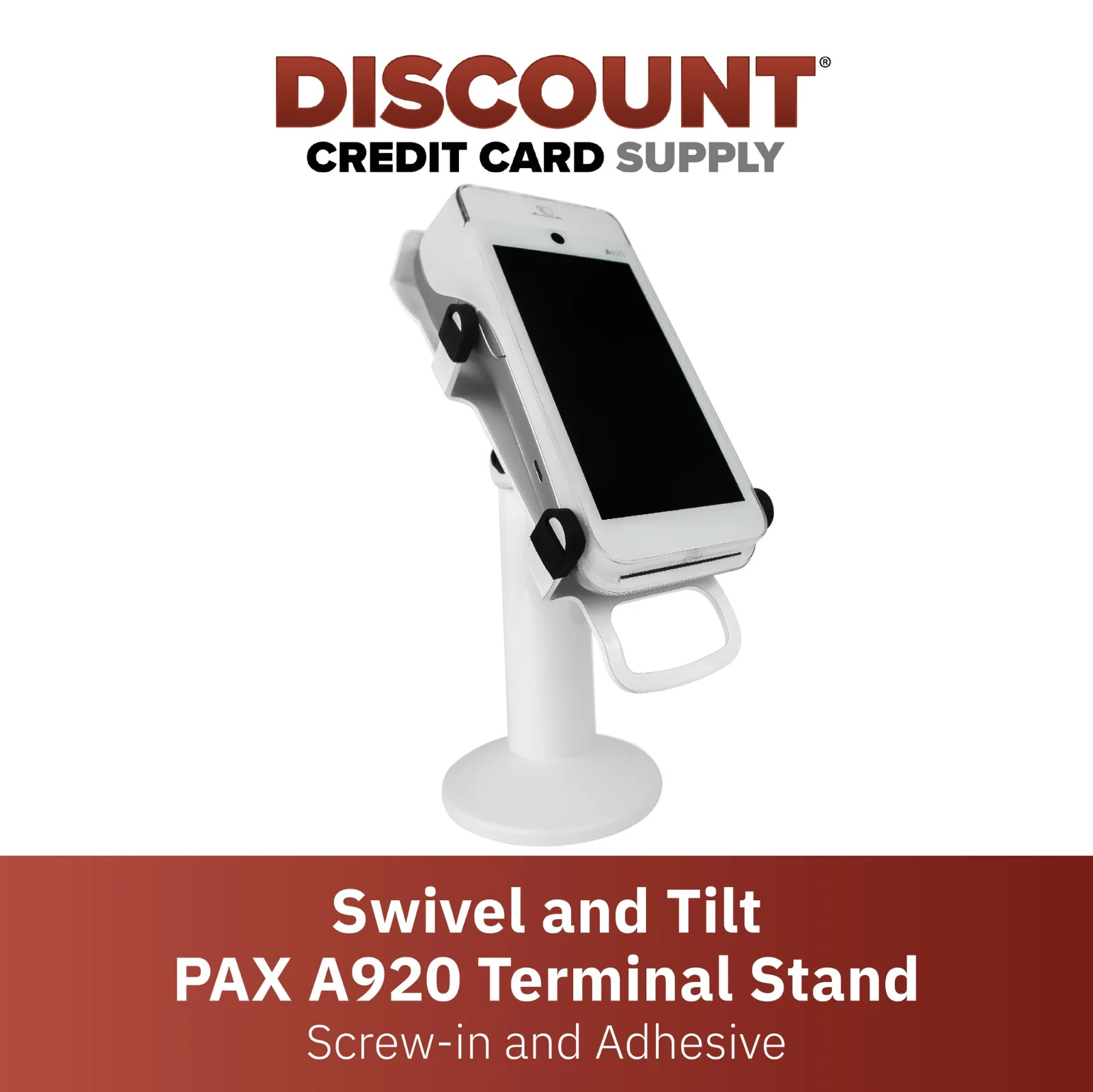 PAX A920 / A920 Pro Swivel and Tilt Stand (White)