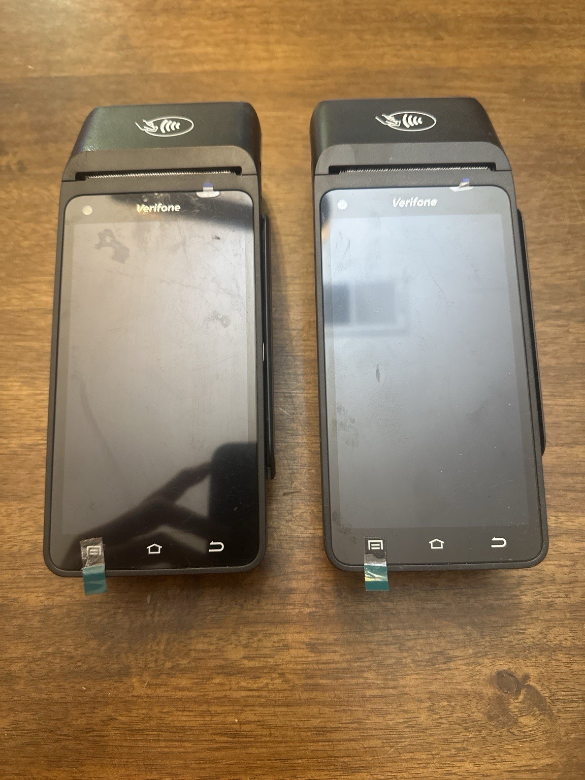 Lot of 2 Verifone T650c Smart Payment Terminals POS Credit Card Readers Untested