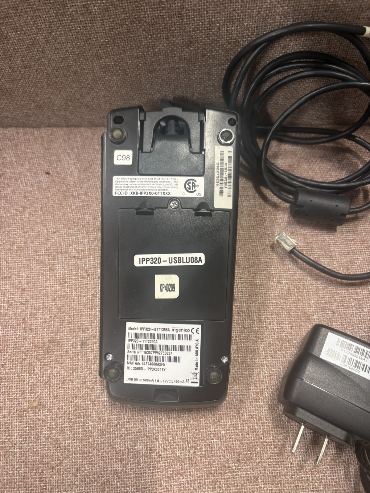 Ingenico IPP 350 USB Credit Card Terminal