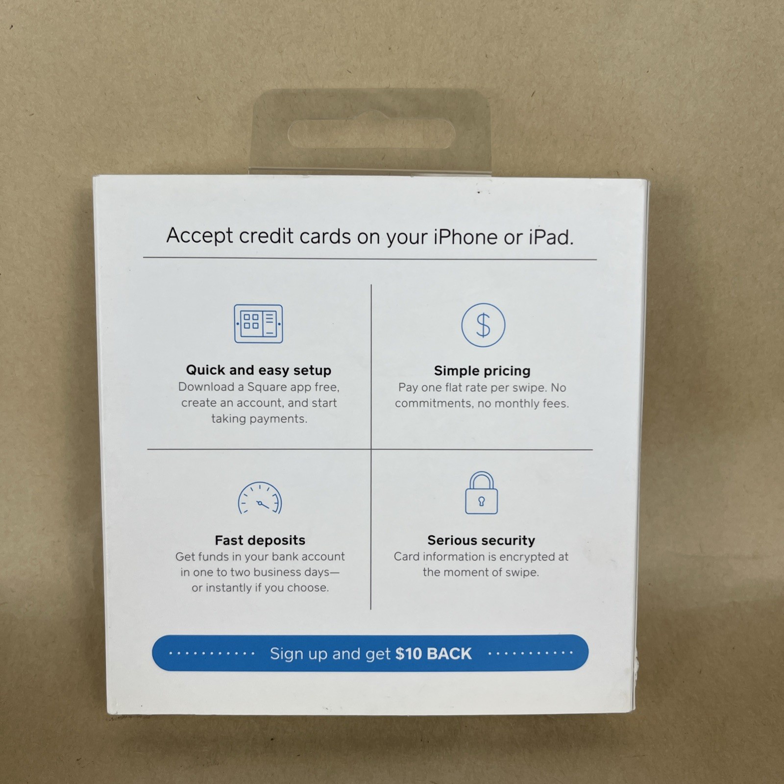 SQUARE READER FOR MAGSTRIPE PAYMENT READER ASKU0523 New Open Box