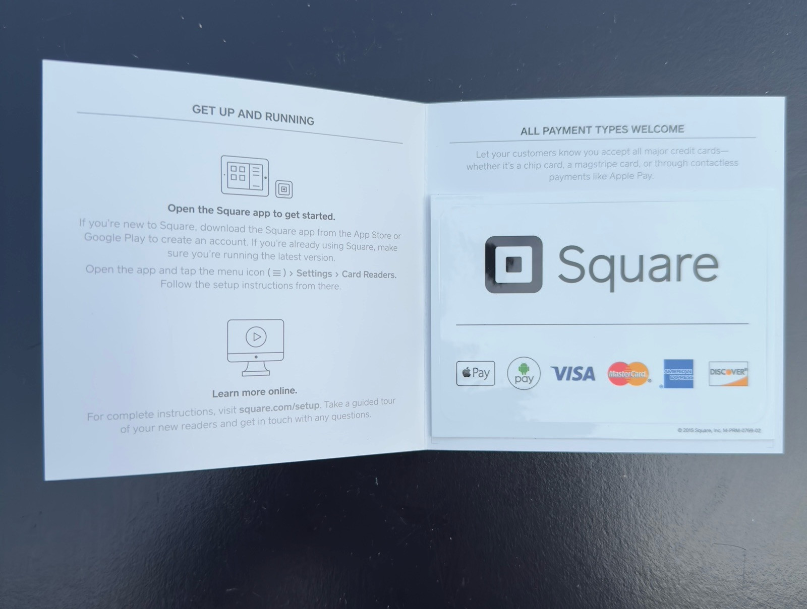Square Credit Card Reader for Contactless Chip And Portable Mag Stripe Model S6