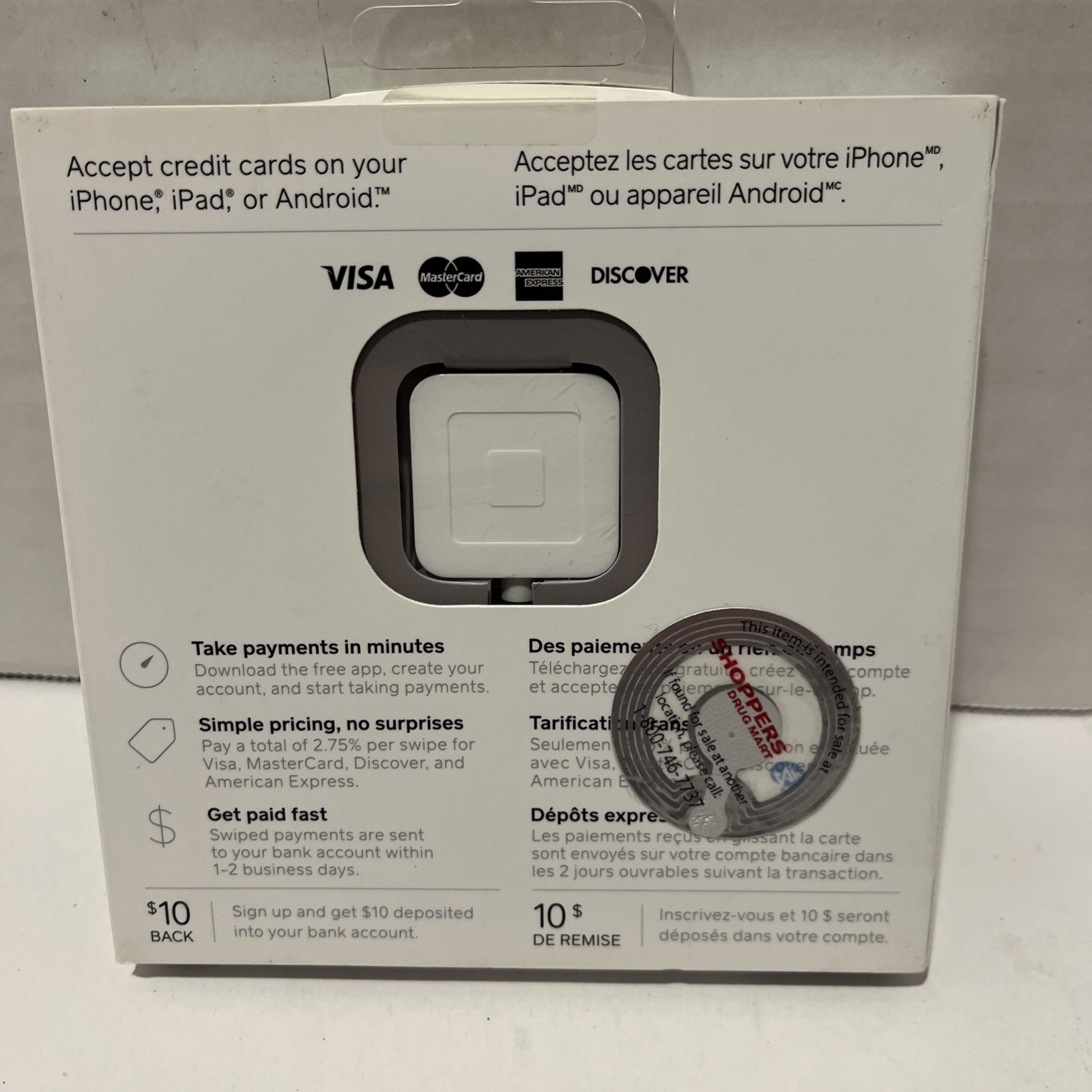 NEW Square Credit Card Reader for iPhone, iPad and Android