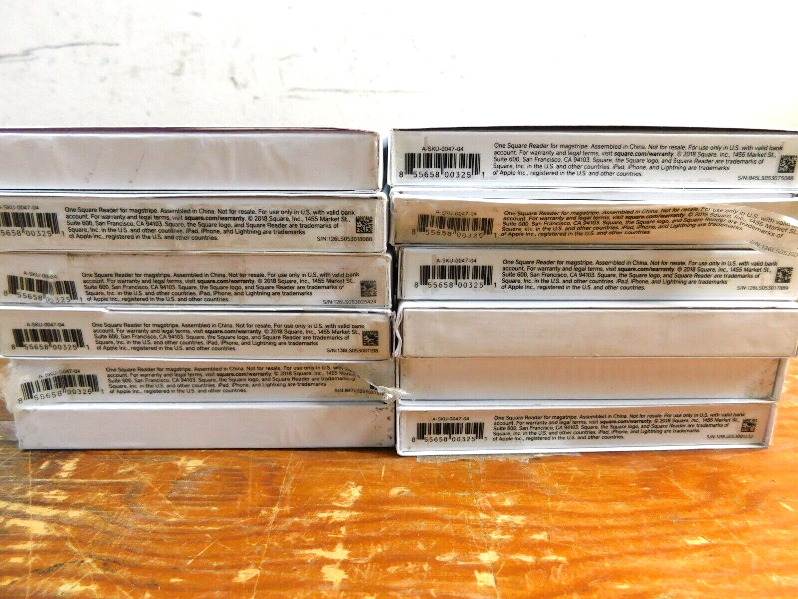 Lot of 12 Square Reader for magstripe headset jack