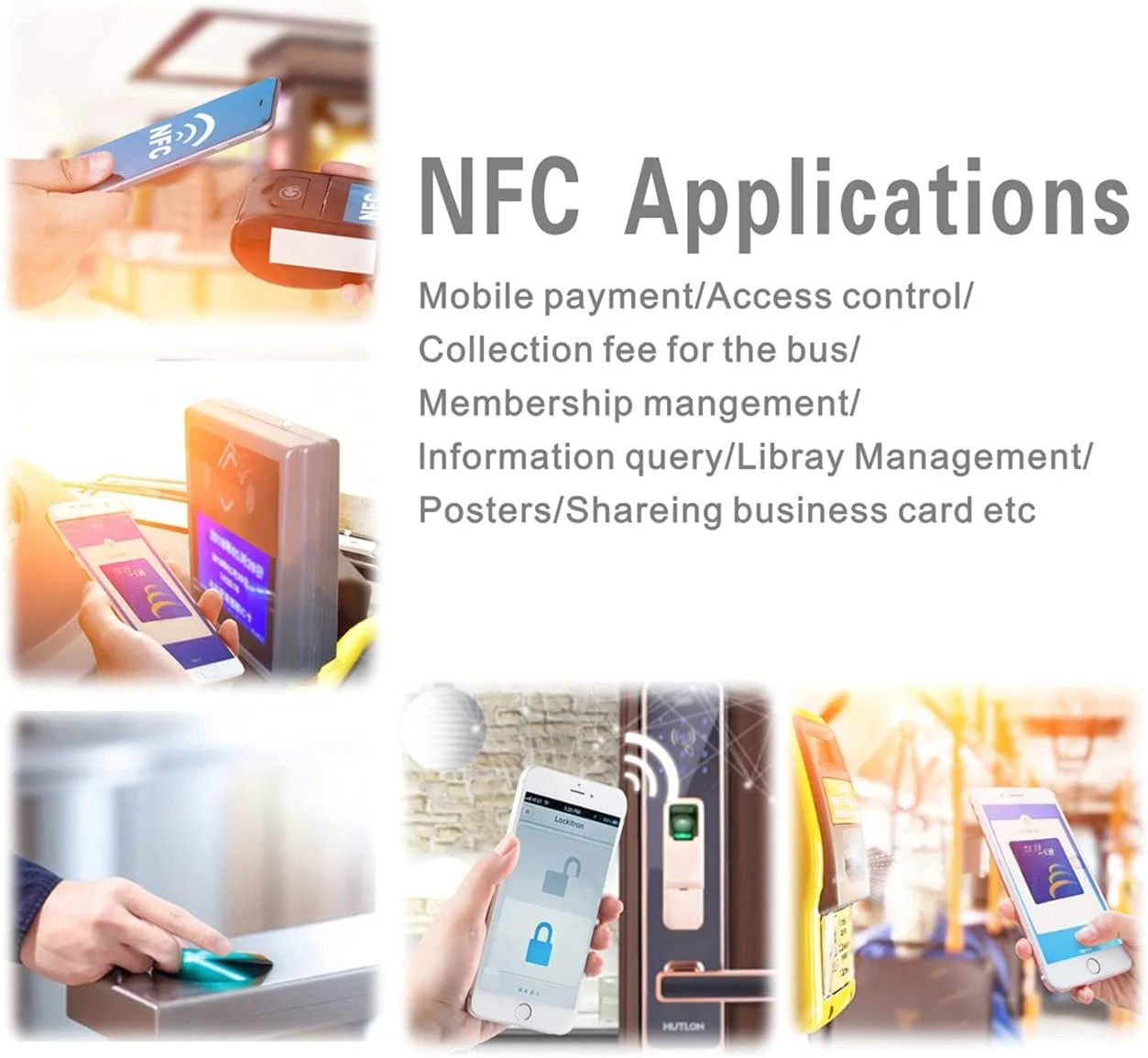 50pcs NFC Cards NFC Tags Ntag215 chip NFC215 tag rewritable NFC Coin Cards， Comp