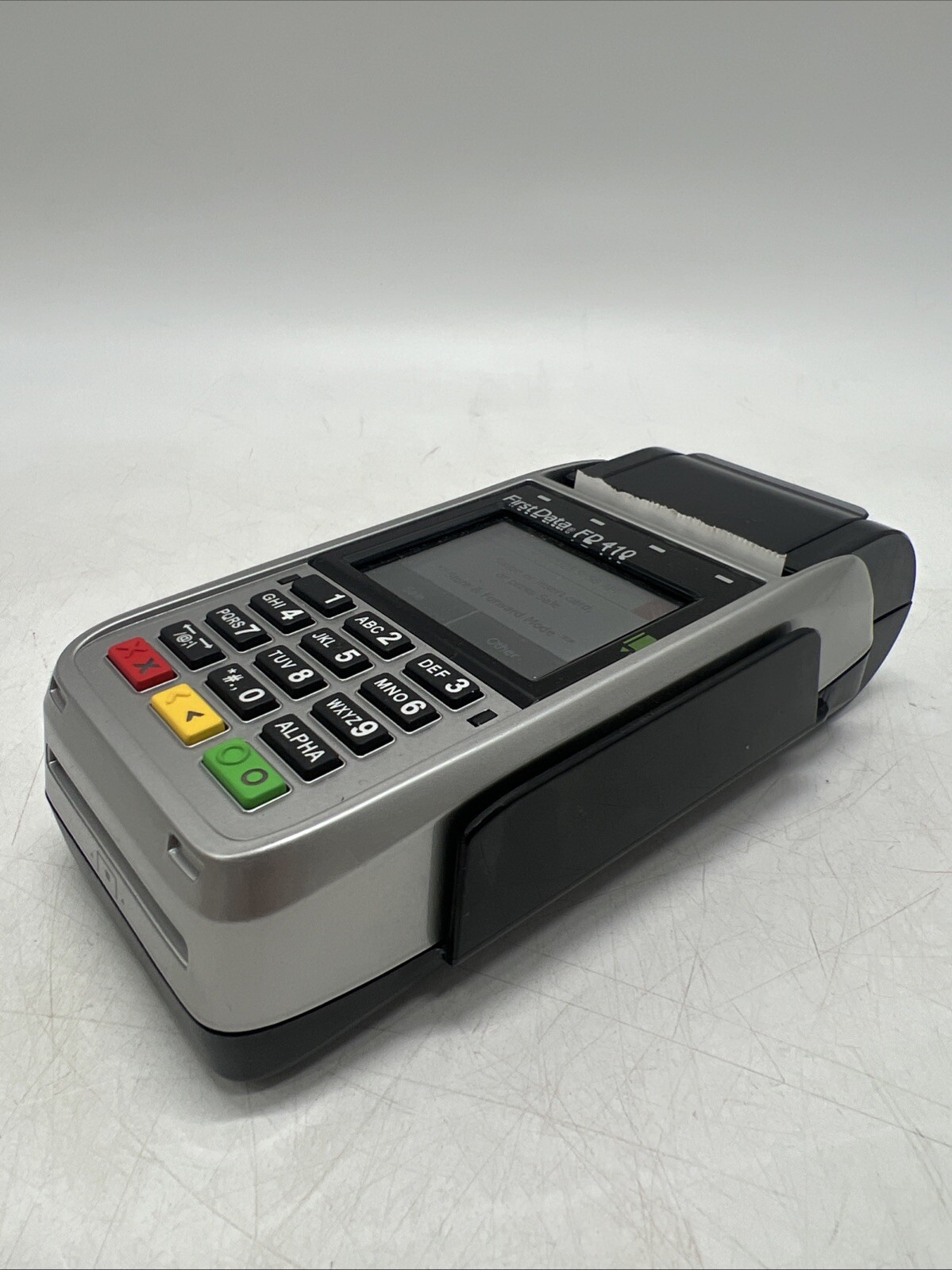FIRST DATA FD 410 CREDIT CARD MACHINE WIRELESS SMART CHIP DEBIT READER TERMINAL