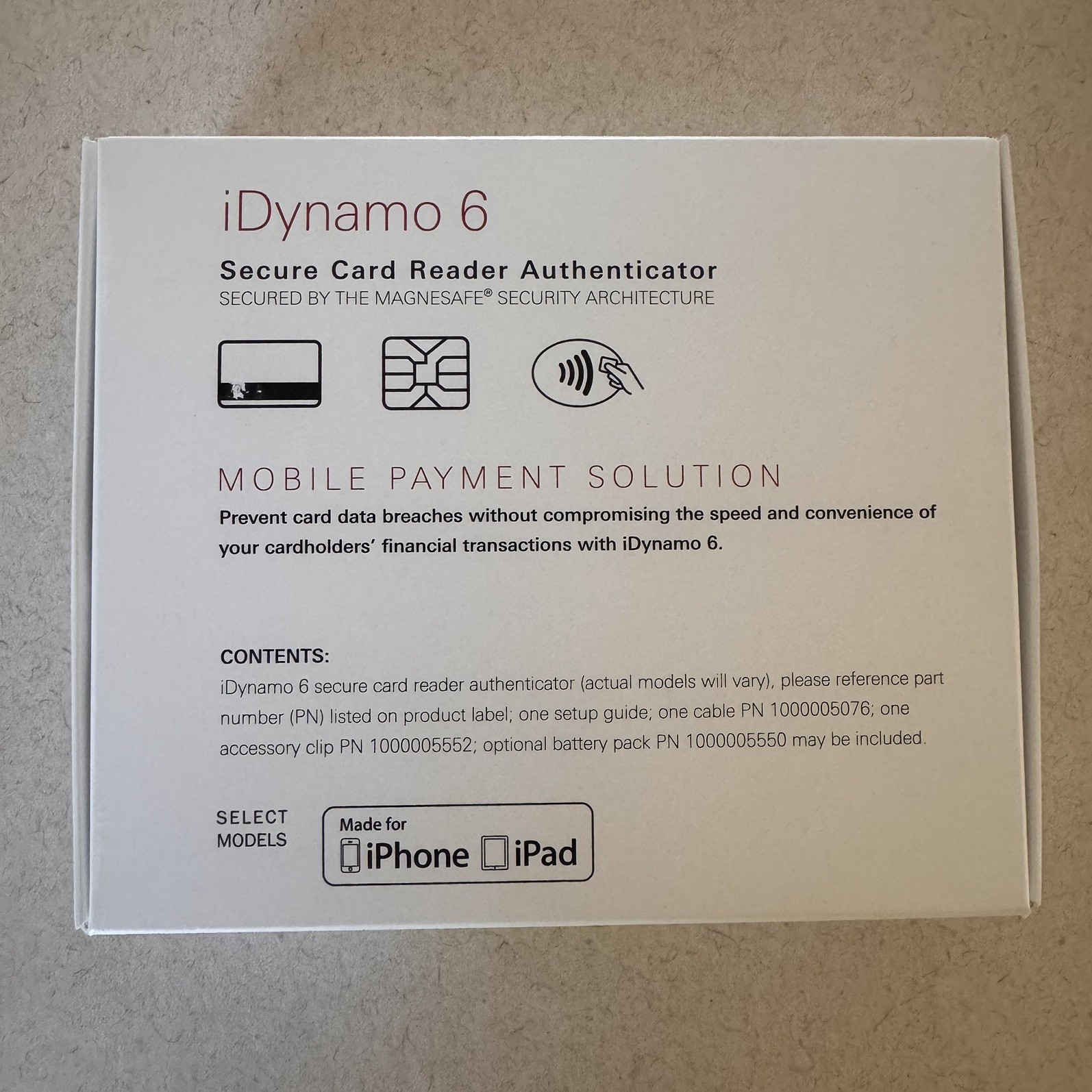 Magtek iDynamo 6 for IOS – Magnetic Card NFC Reader Mobile Payment iPhone iPad