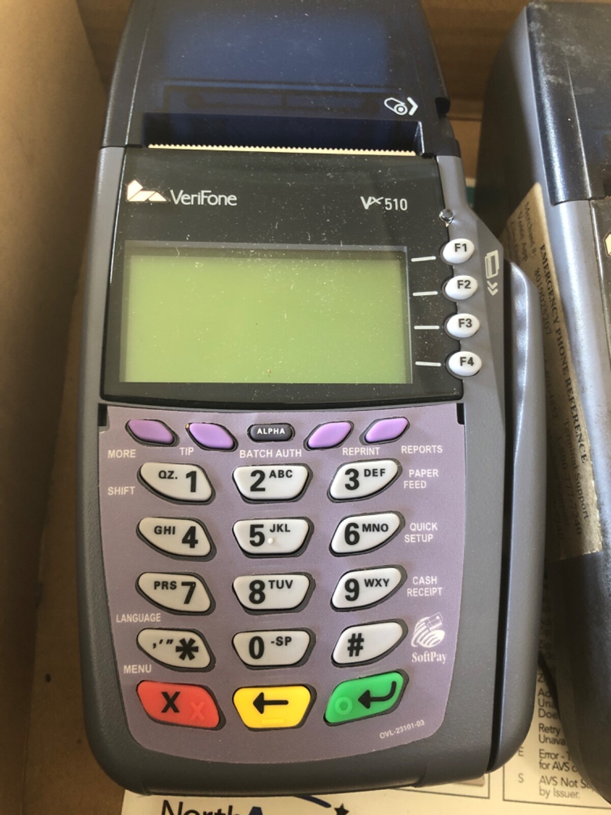Lot of 2 VeriFone Vx510 Credit Card Terminal TESTED Units Only