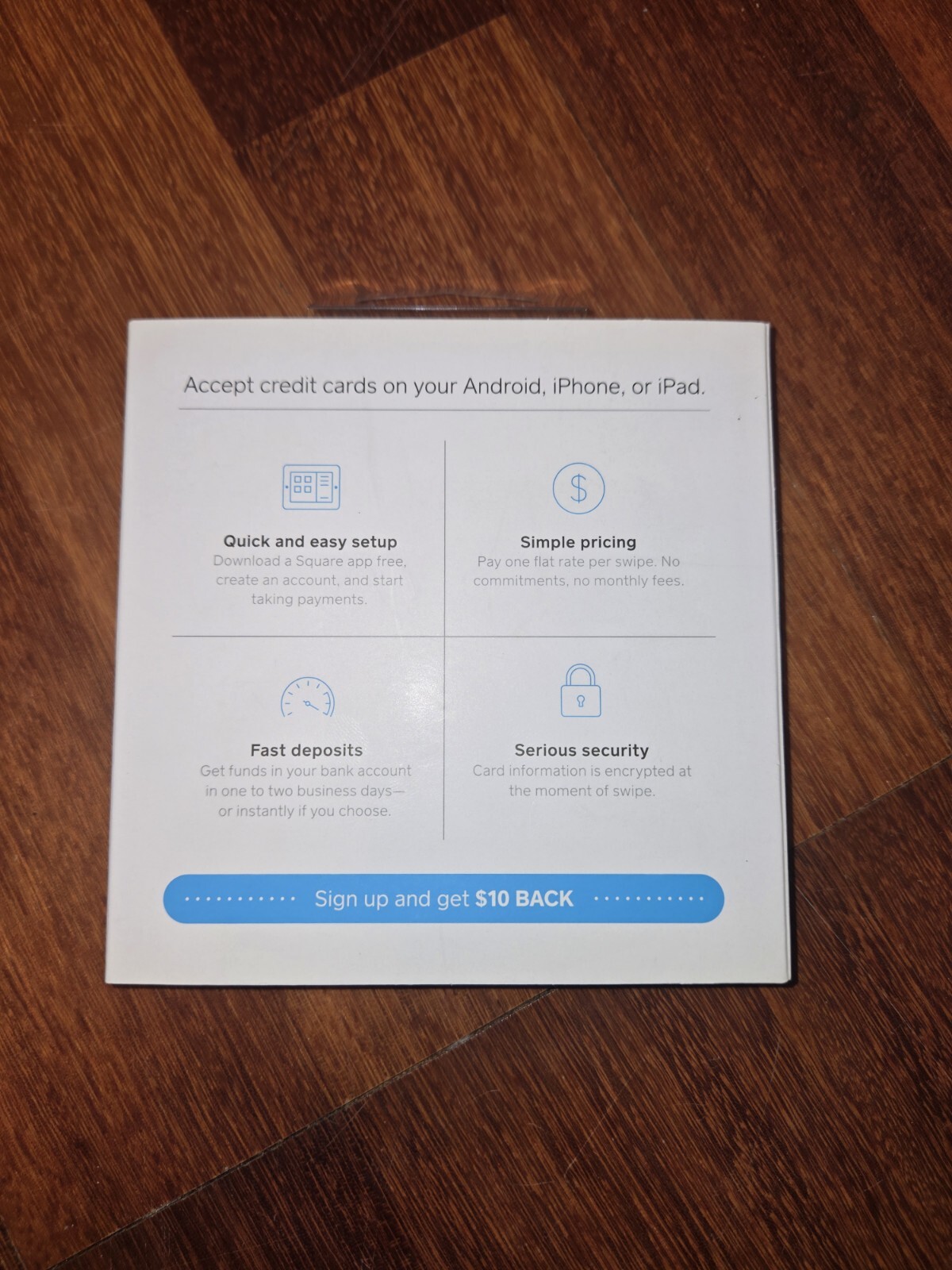 Square A-PKG-0206-01 Credit/Debit Card Reader – Iphone/Android