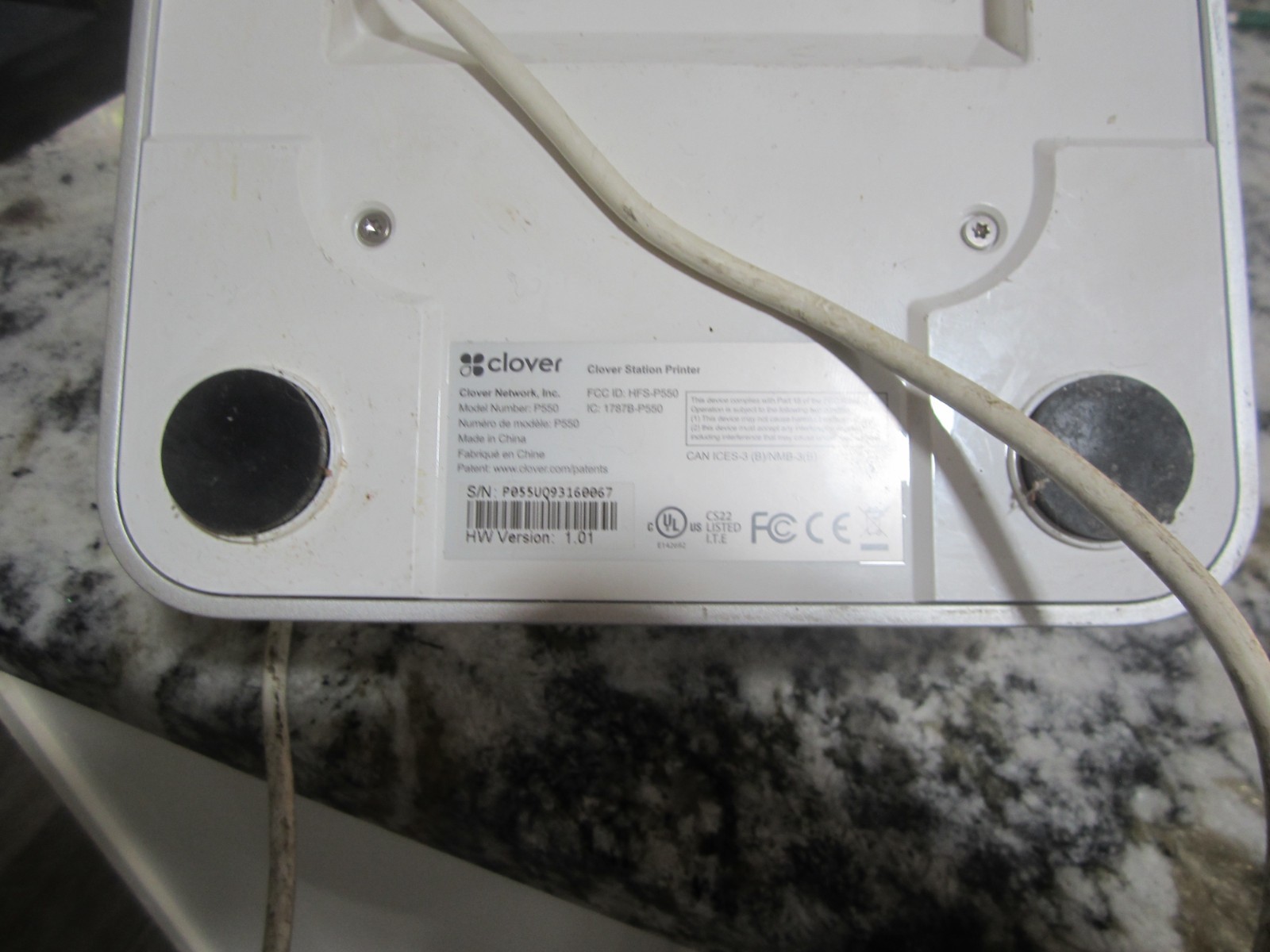 Clover Station P550 PRINTER – THERMAL PRINTER