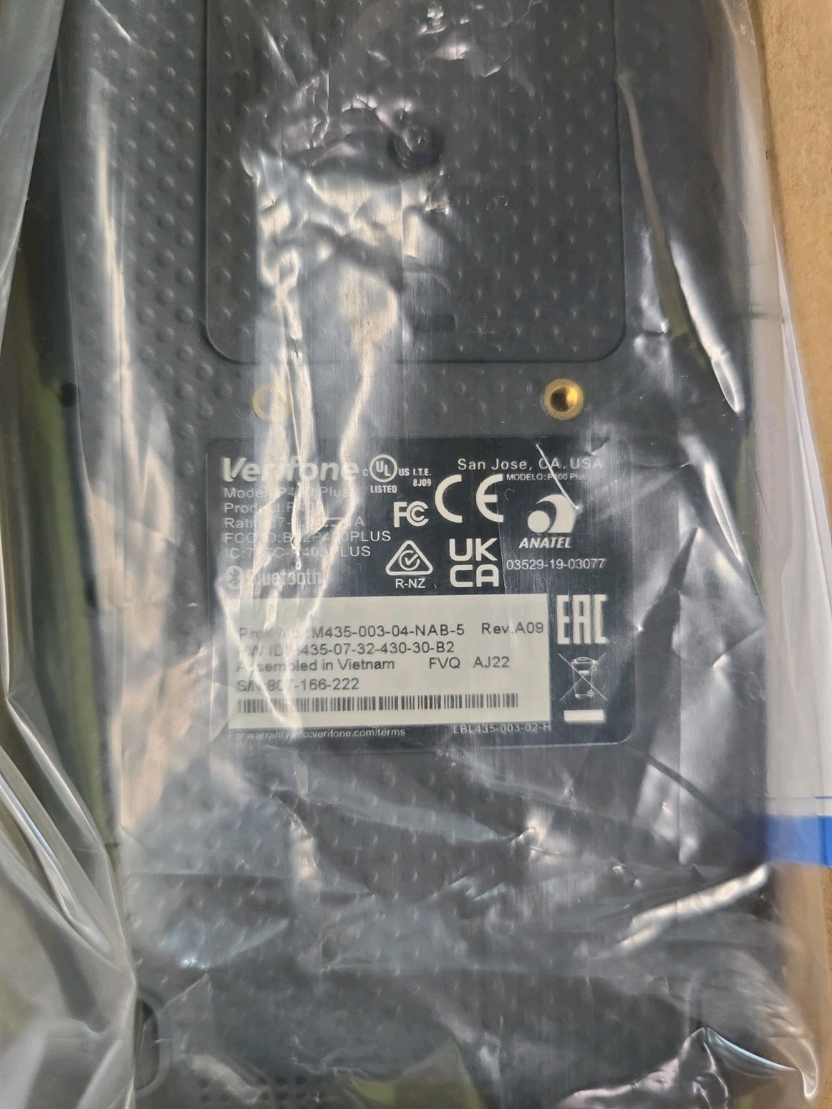 VeriFone P400 Plus Payment Terminal (Pin Pad) PN:M435-003-04-NAB-5
