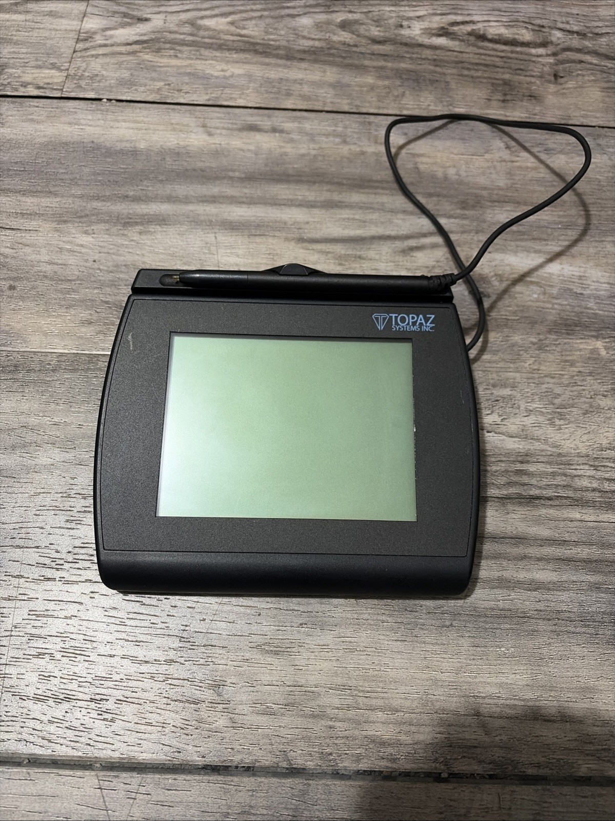 Topaz T-LBK755 POS Signature Pad 4×3, USB, Serial (T-LBK755SE-BBSB-R) with Stand