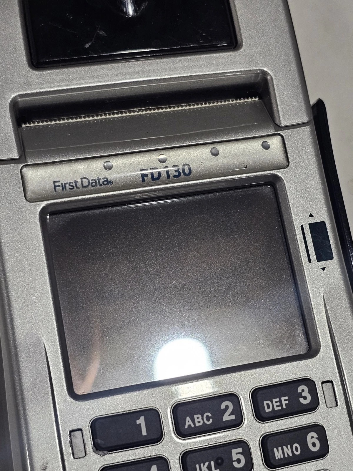 FirstData FD130 Credit Debit Card Payment Terminal Reader Tested Working W/ Cord
