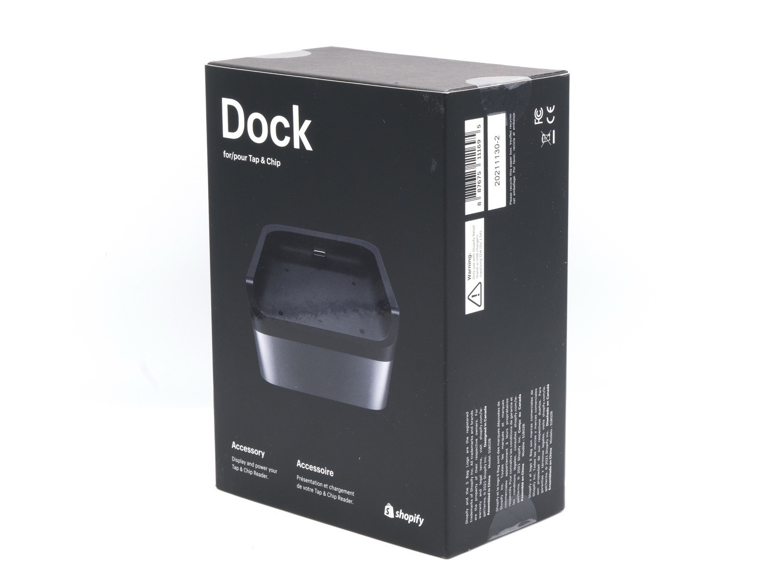 New- Unopened -Shopify Dock for Tap & Chip Reader S1802B 20211130-2 Accessory